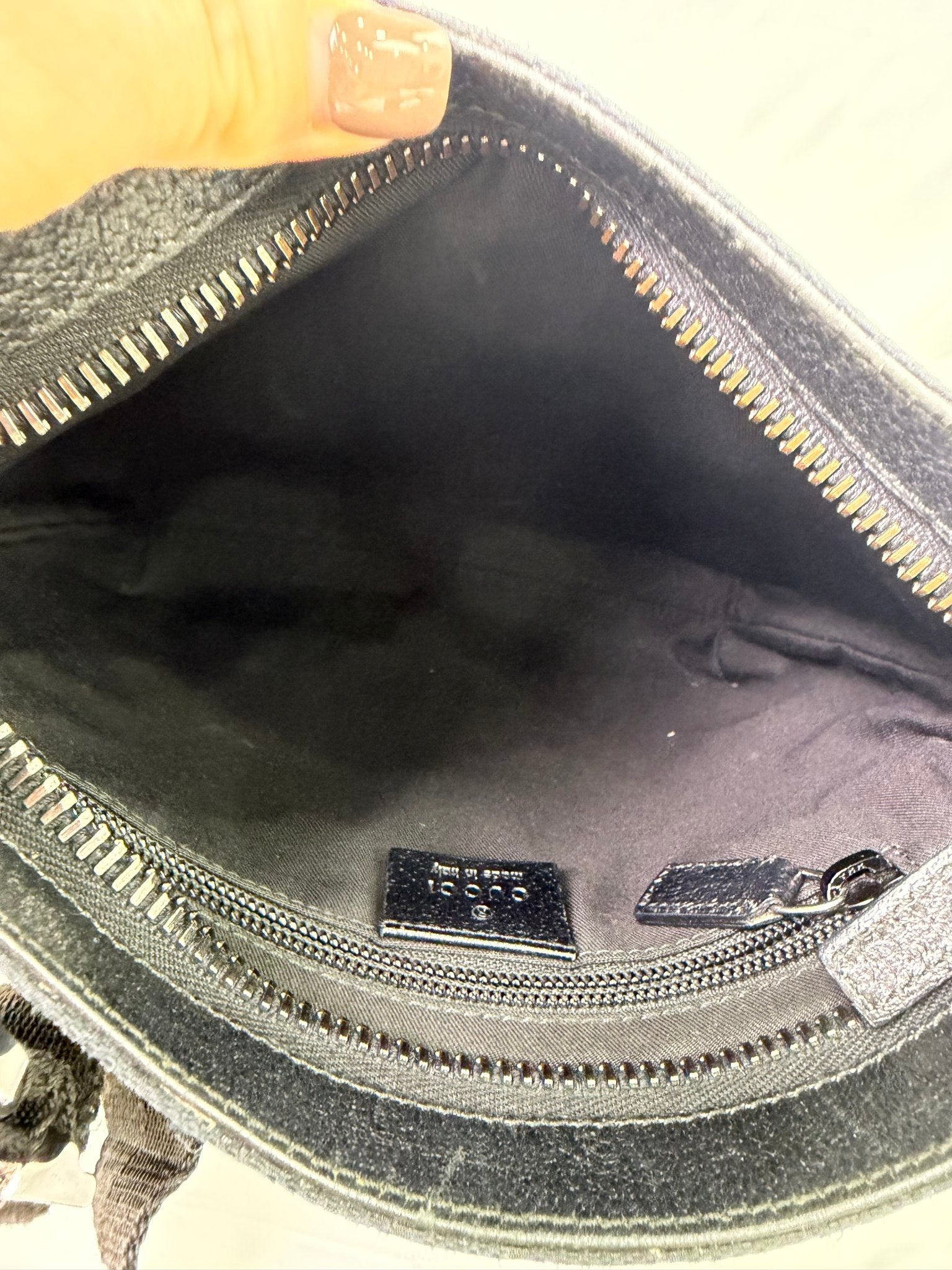 Gucci Black Canvas Messenger Bag