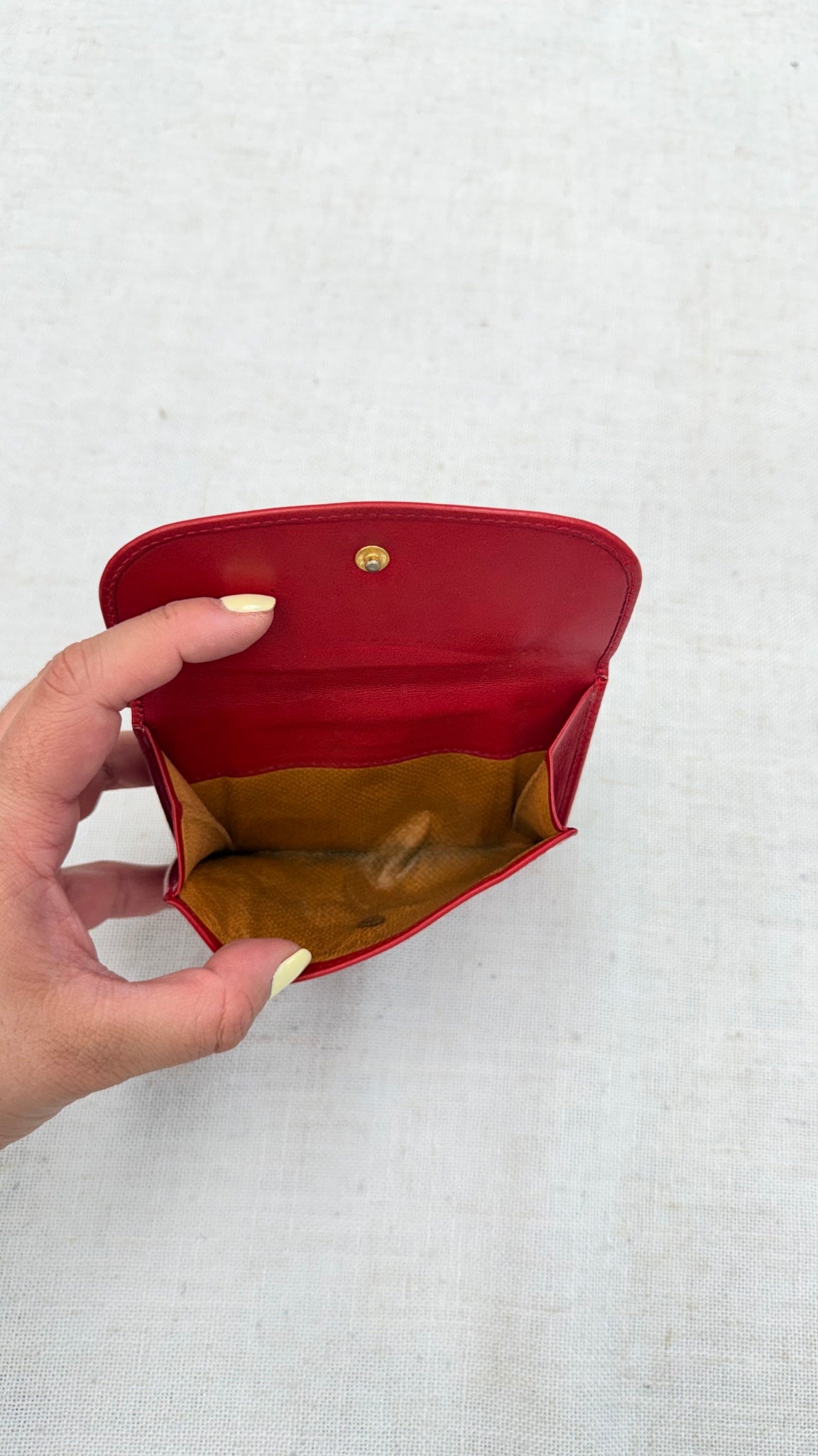 Gucci Red Leather Bifold Wallet