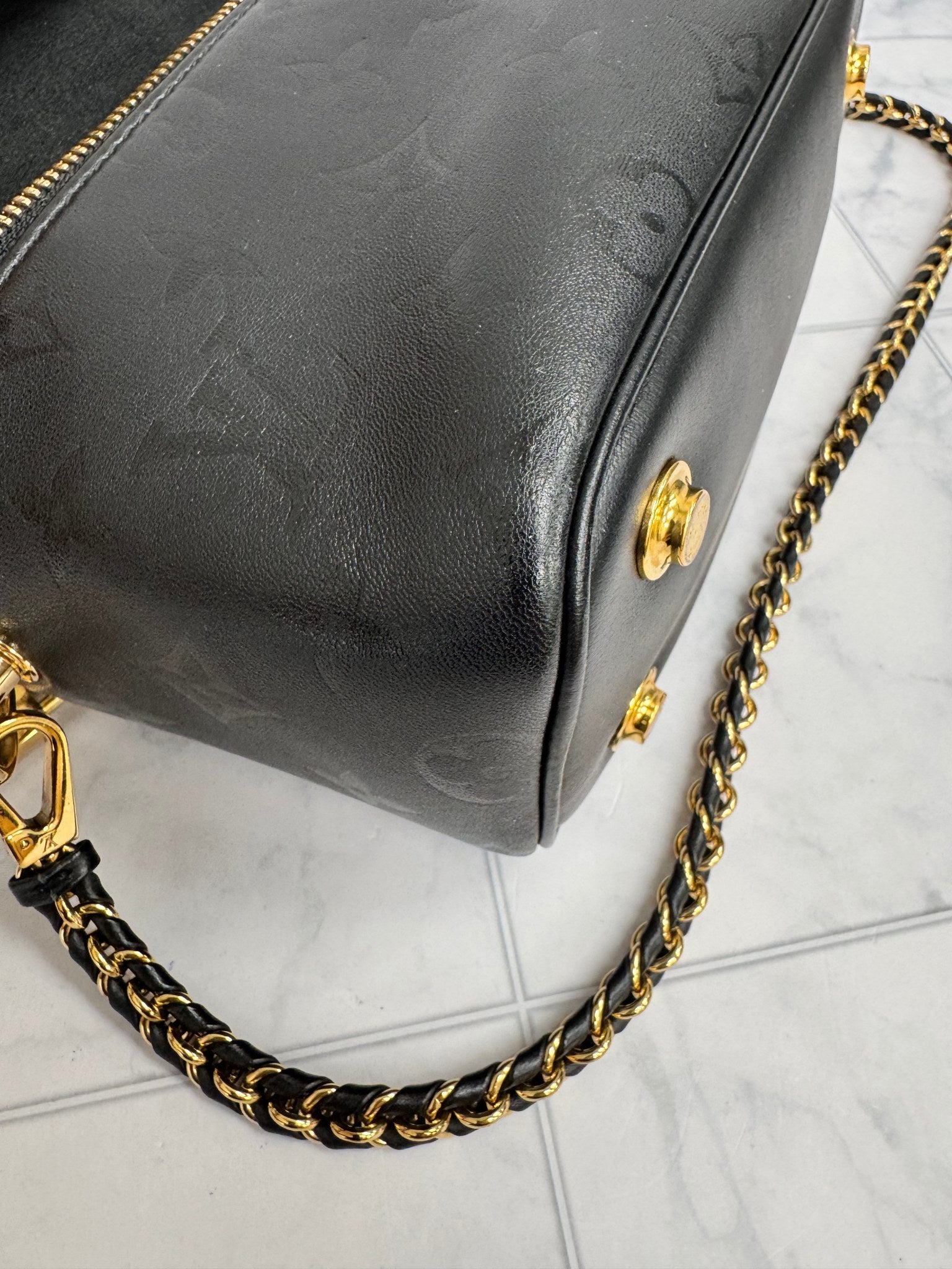 Louis Vuitton Black Monogram PM Vanity Bag