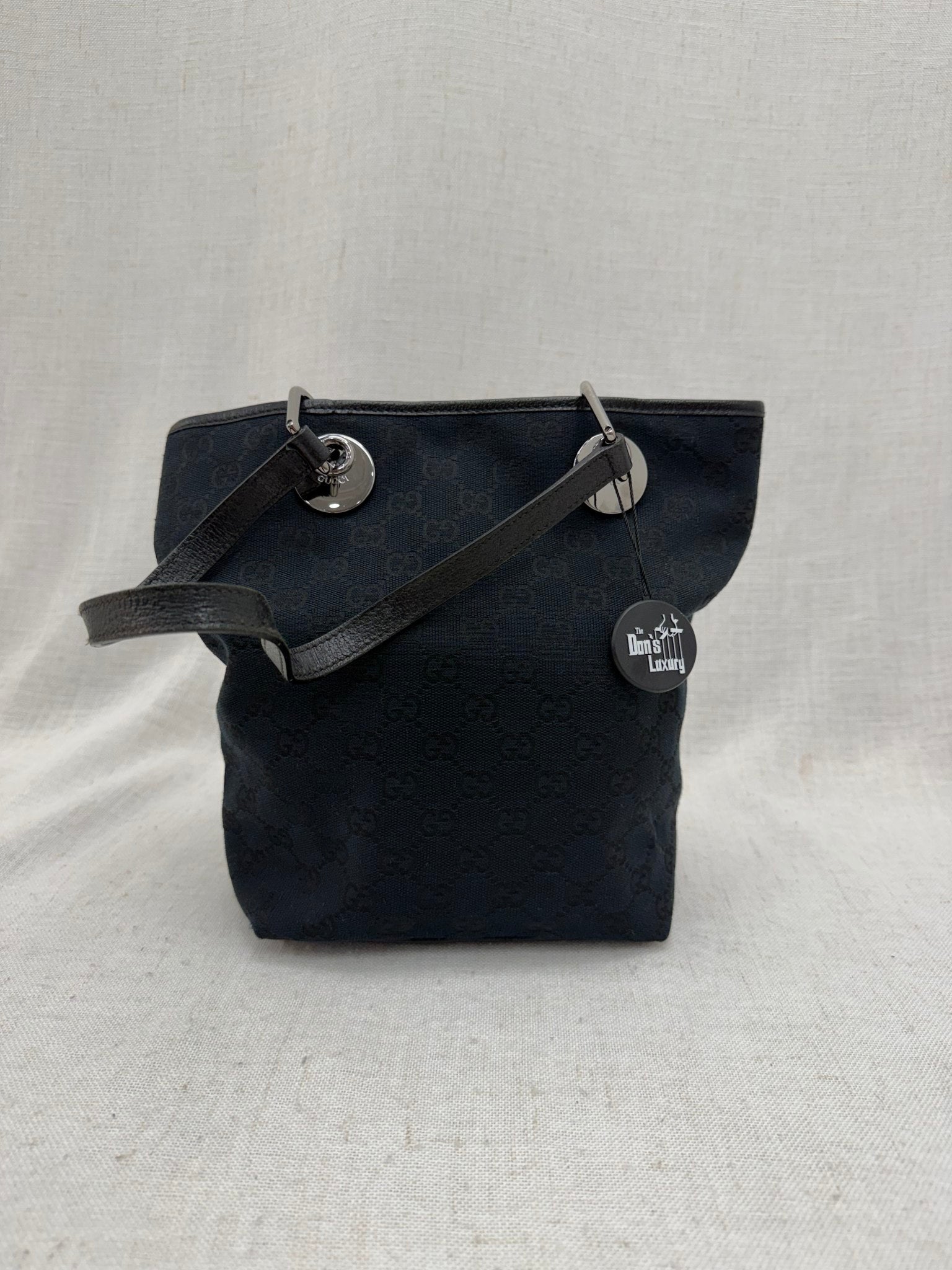 Gucci Black GG Canvas Eclipse Shoulder Bag