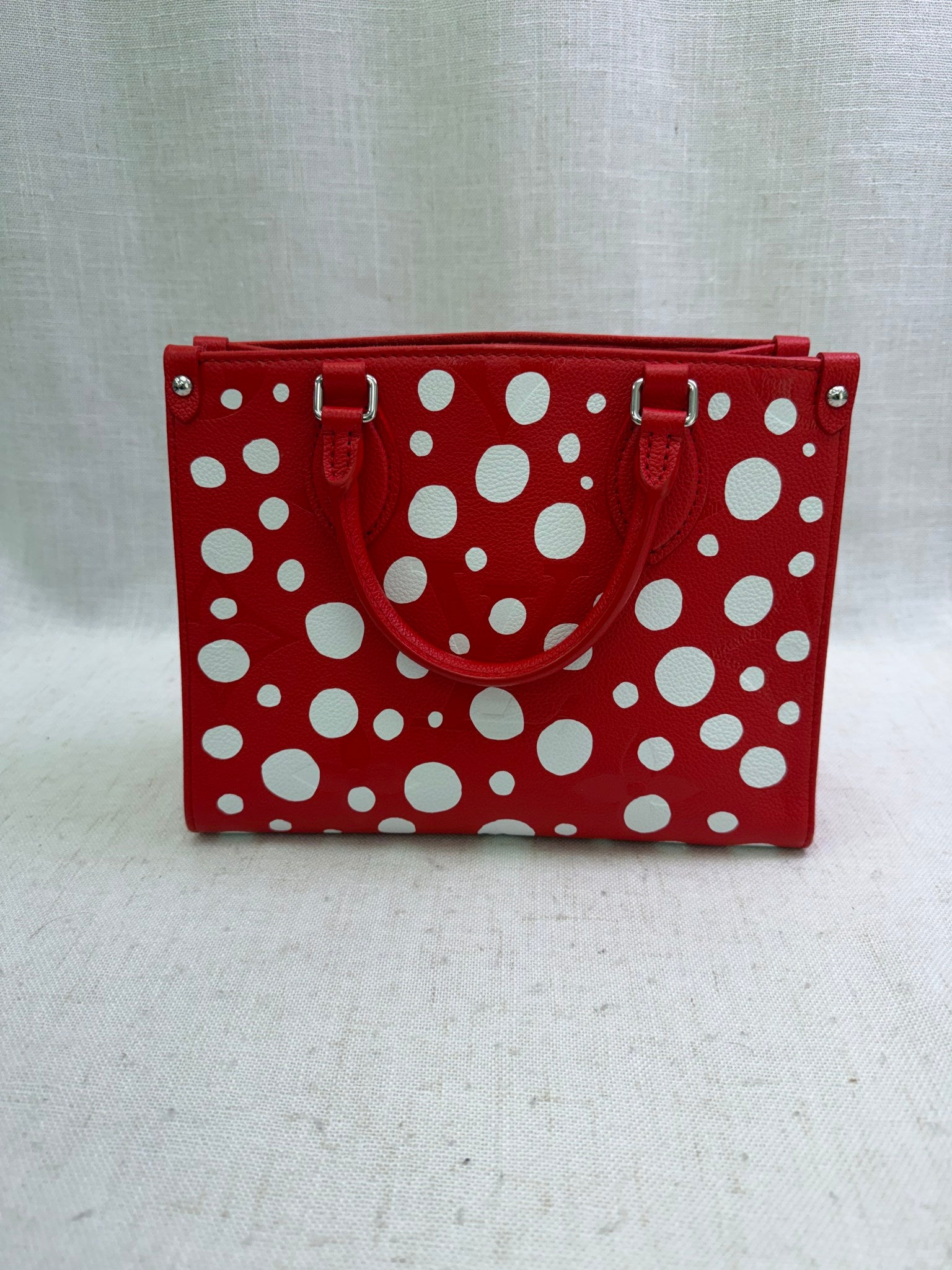 Louis Vuitton x Kusama Red Empreinte White Infinity Dots OnTheGo PM