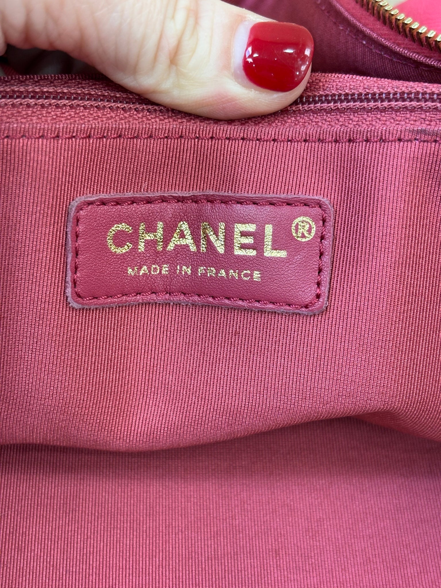 Chanel Hot Pink Calfskin Bowling Bag