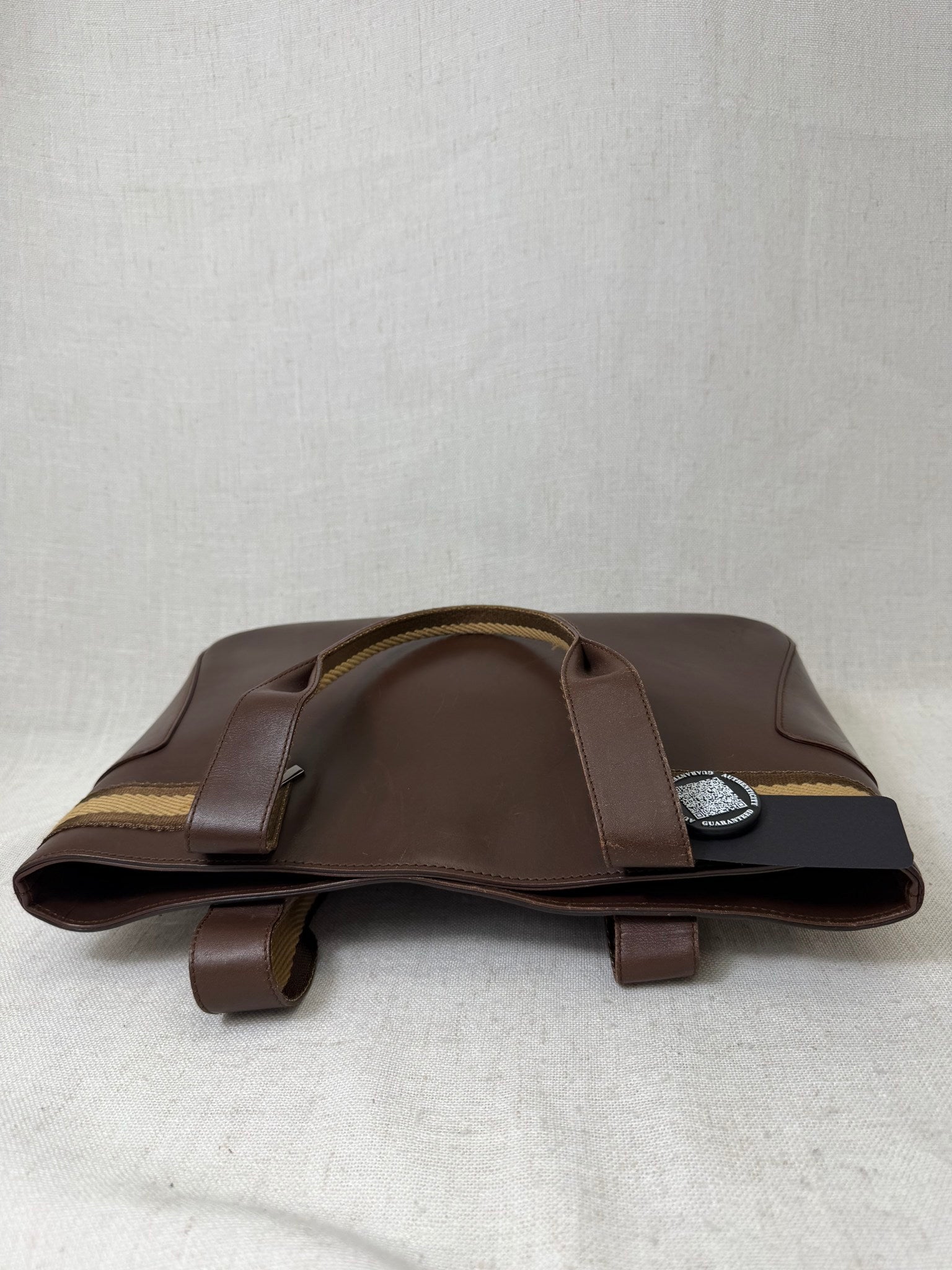 Gucci Brown Leather Tote Bag