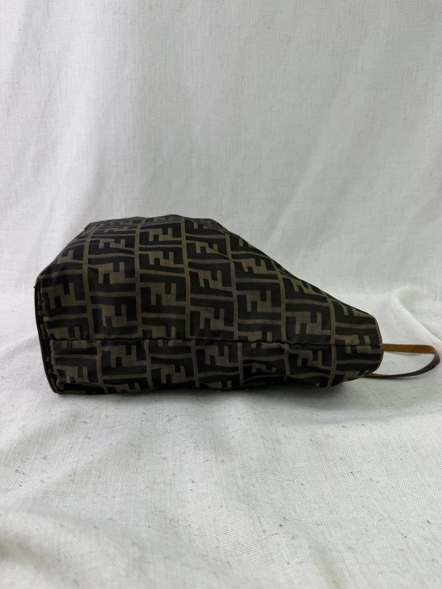 Fendi Brown Canvas Zucca Print Tote Bag