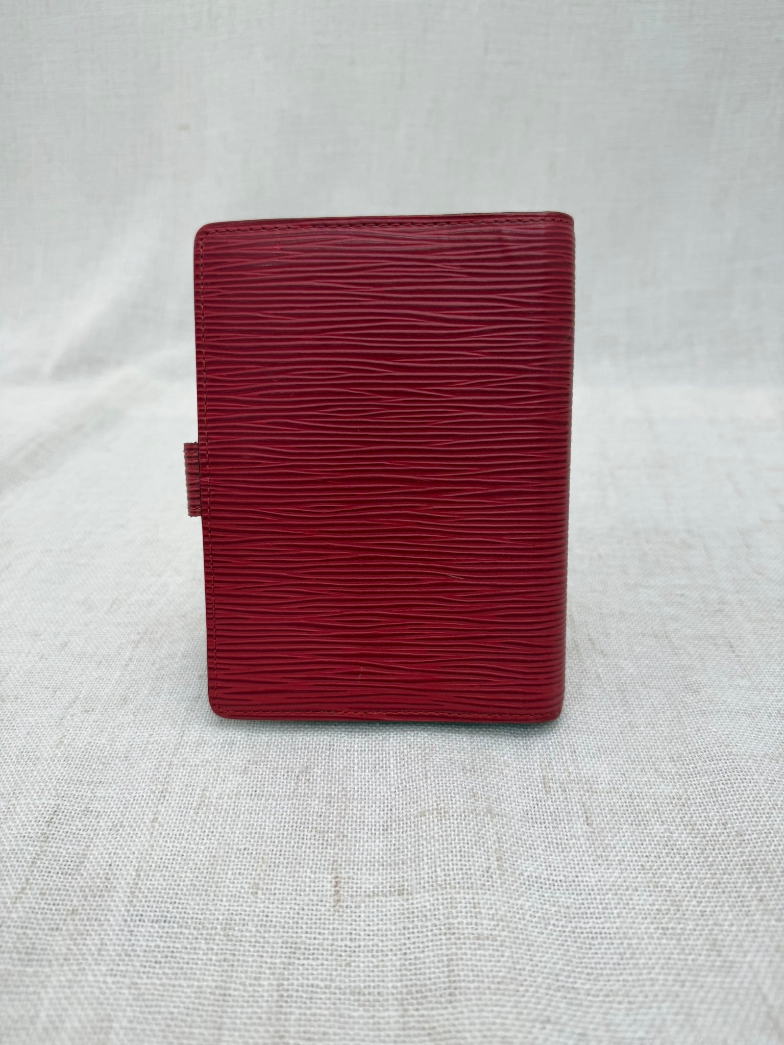 Louis Vuitton Red Epi Passport Agenda PM