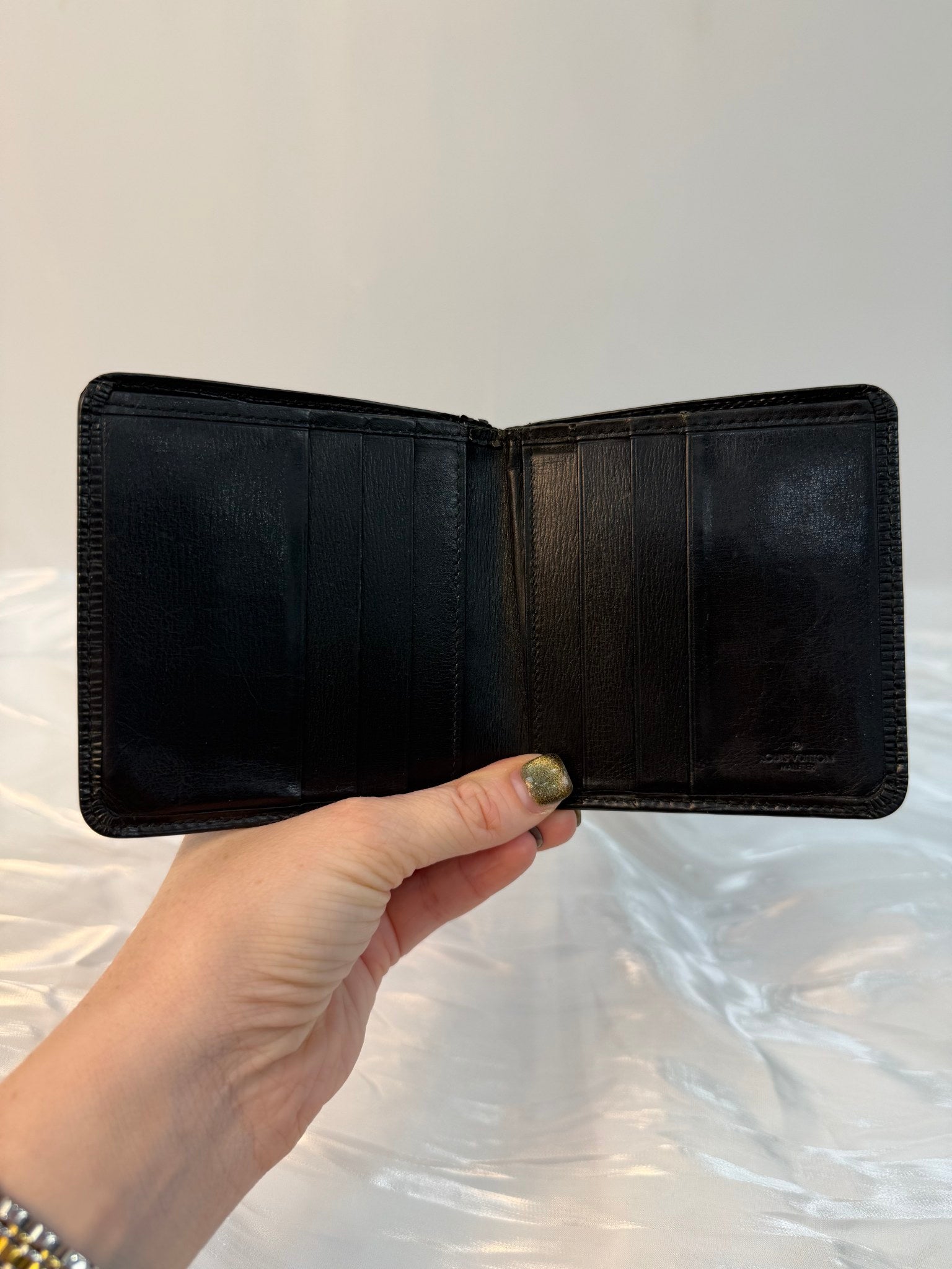 Louis Vuitton Black Epi Leather Bifold Wallet