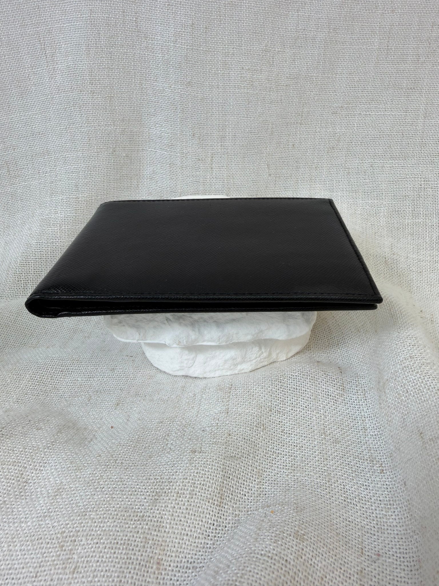 Prada Black Saffiano Leather Bifold Wallet