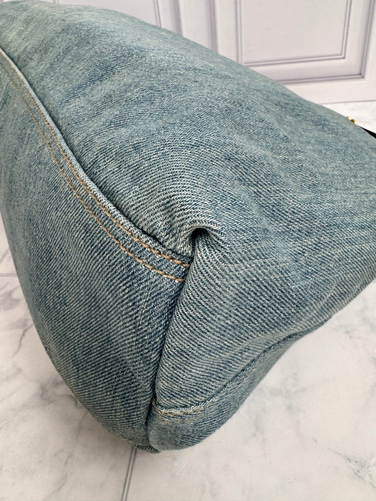 Gucci Blue Denim Medium Soho Tote Bag
