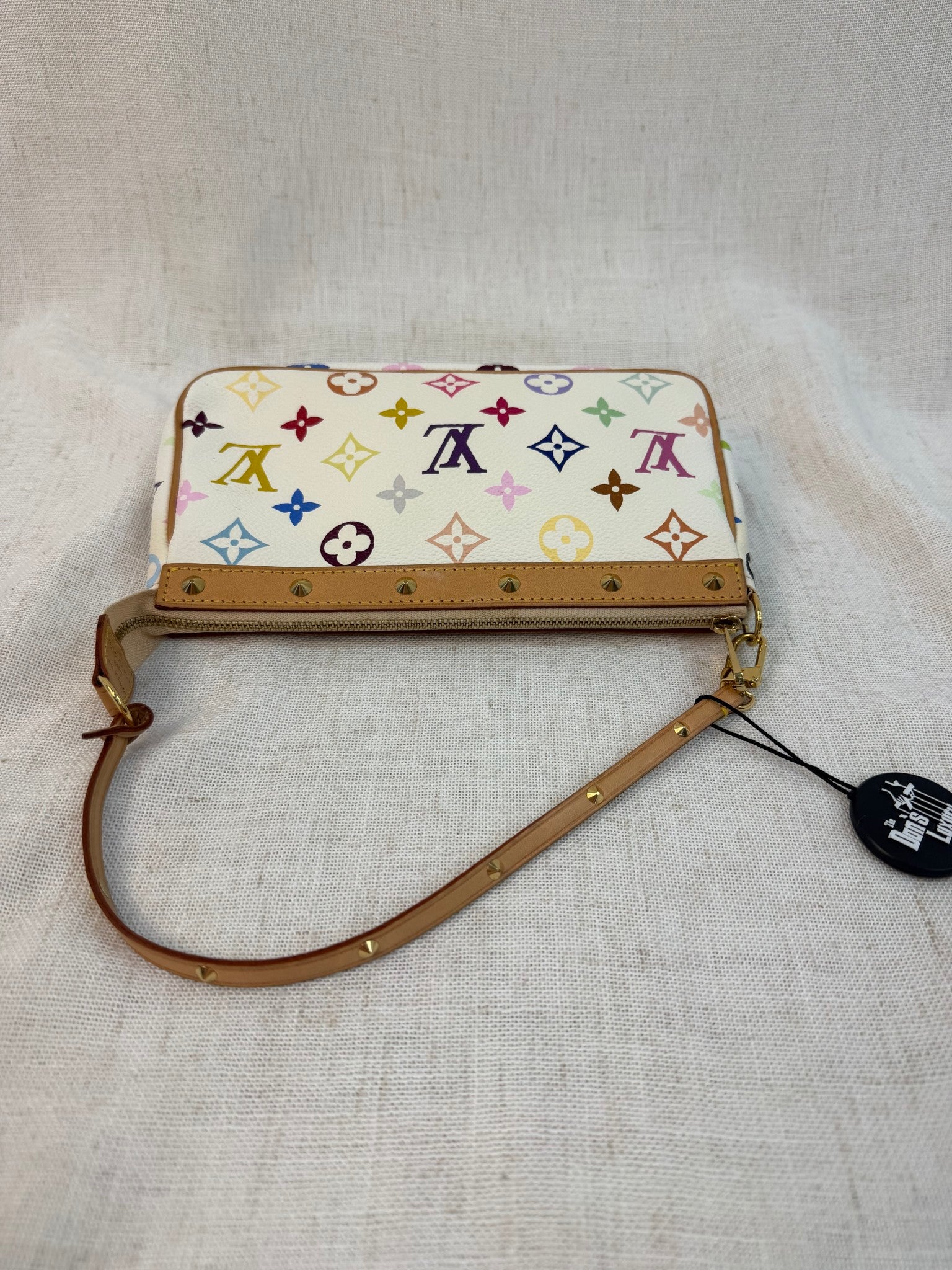 Louis Vuitton White Multicolor Pochette Bag