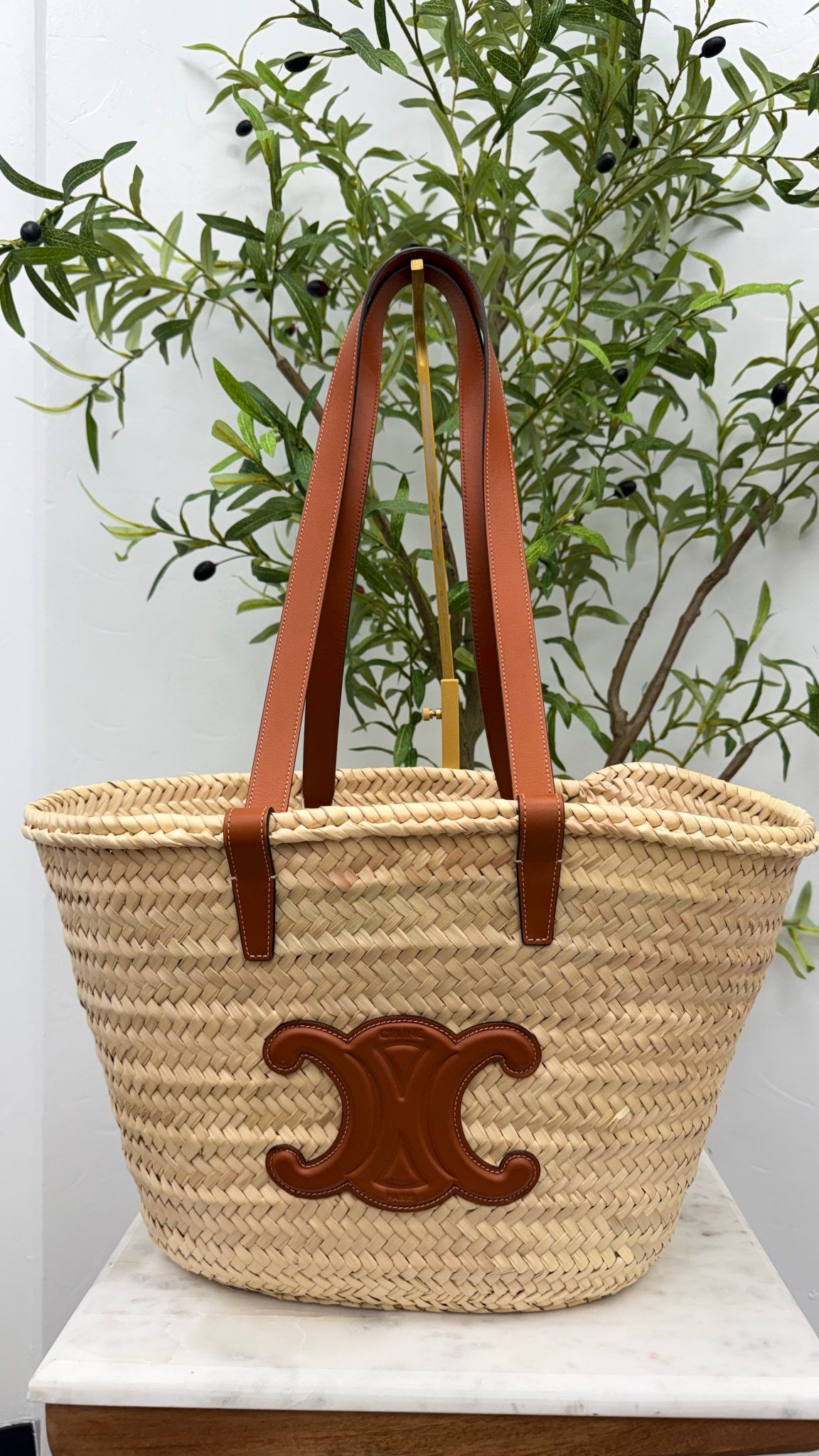 BRAND NEW - Celine Natural Straw Large Tote Bag