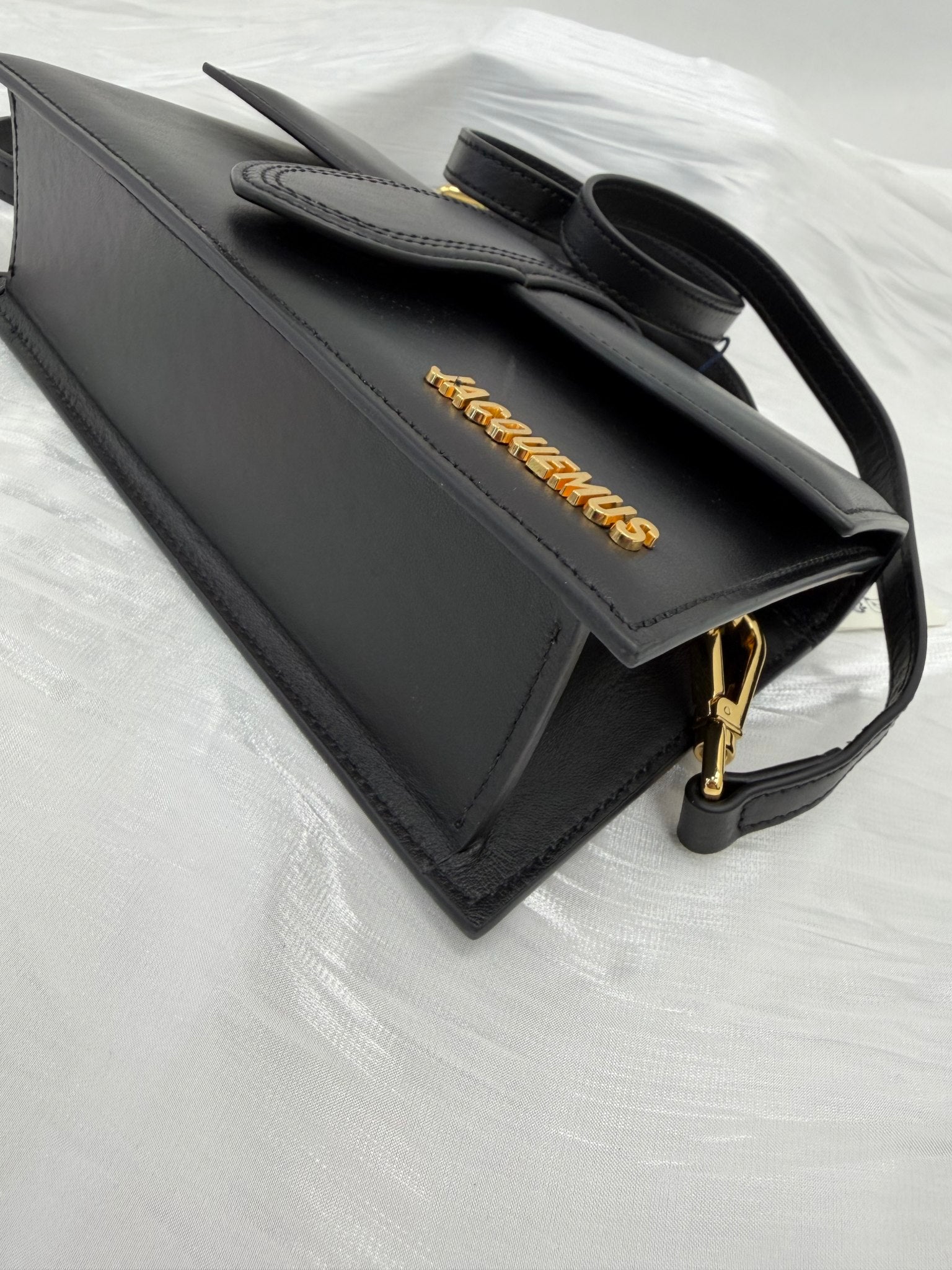 BRAND NEW- Jacquemus Black Leather Le Grand Bambino 2way Bag