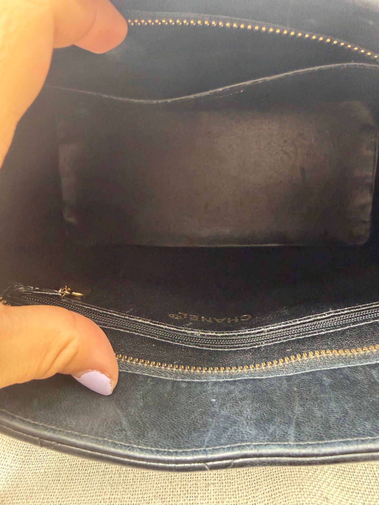 Chanel Black Quilted Lambskin Leather Medallion Tote