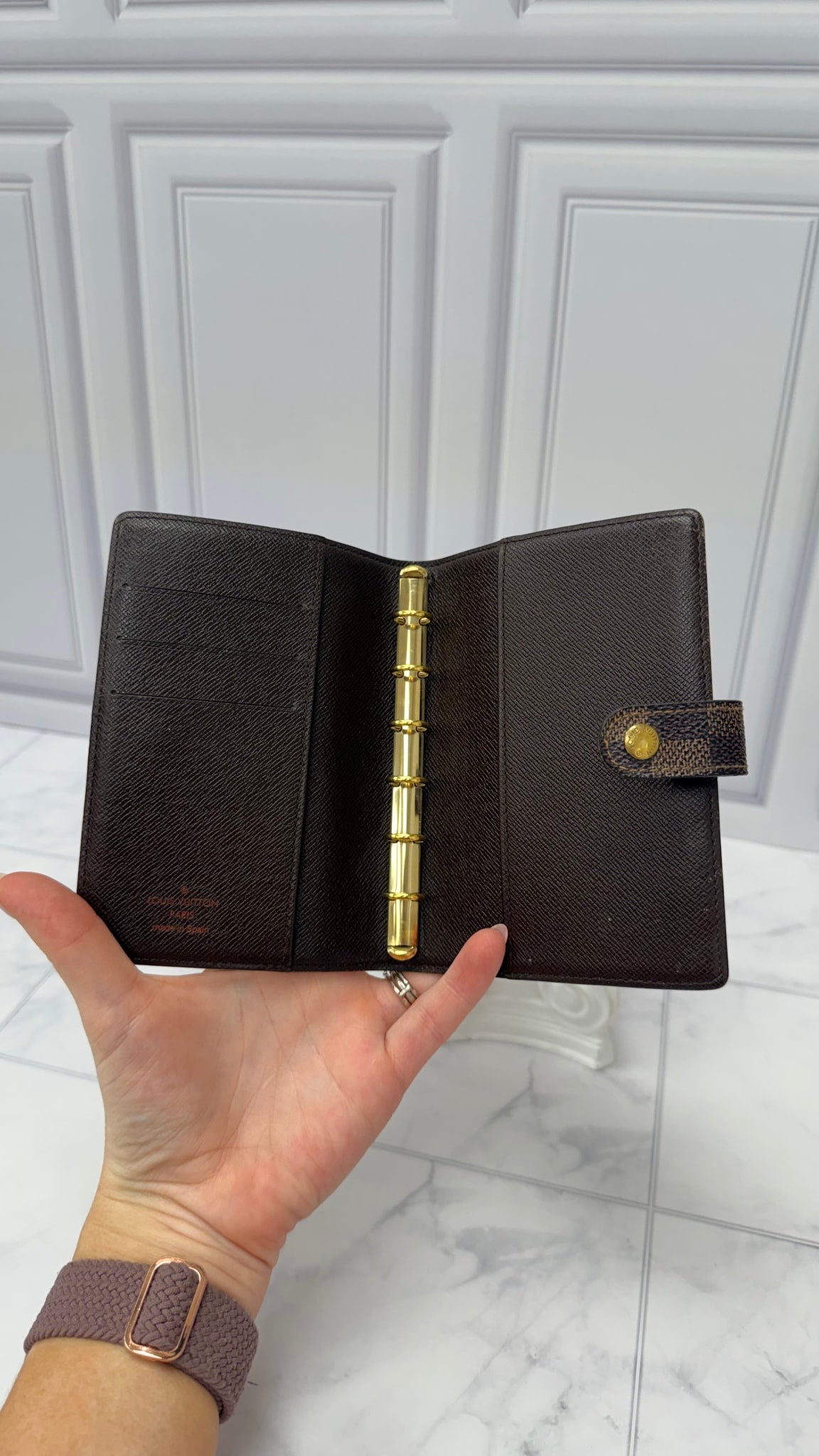 Louis Vuitton Damier Ebene Passport Agenda PM