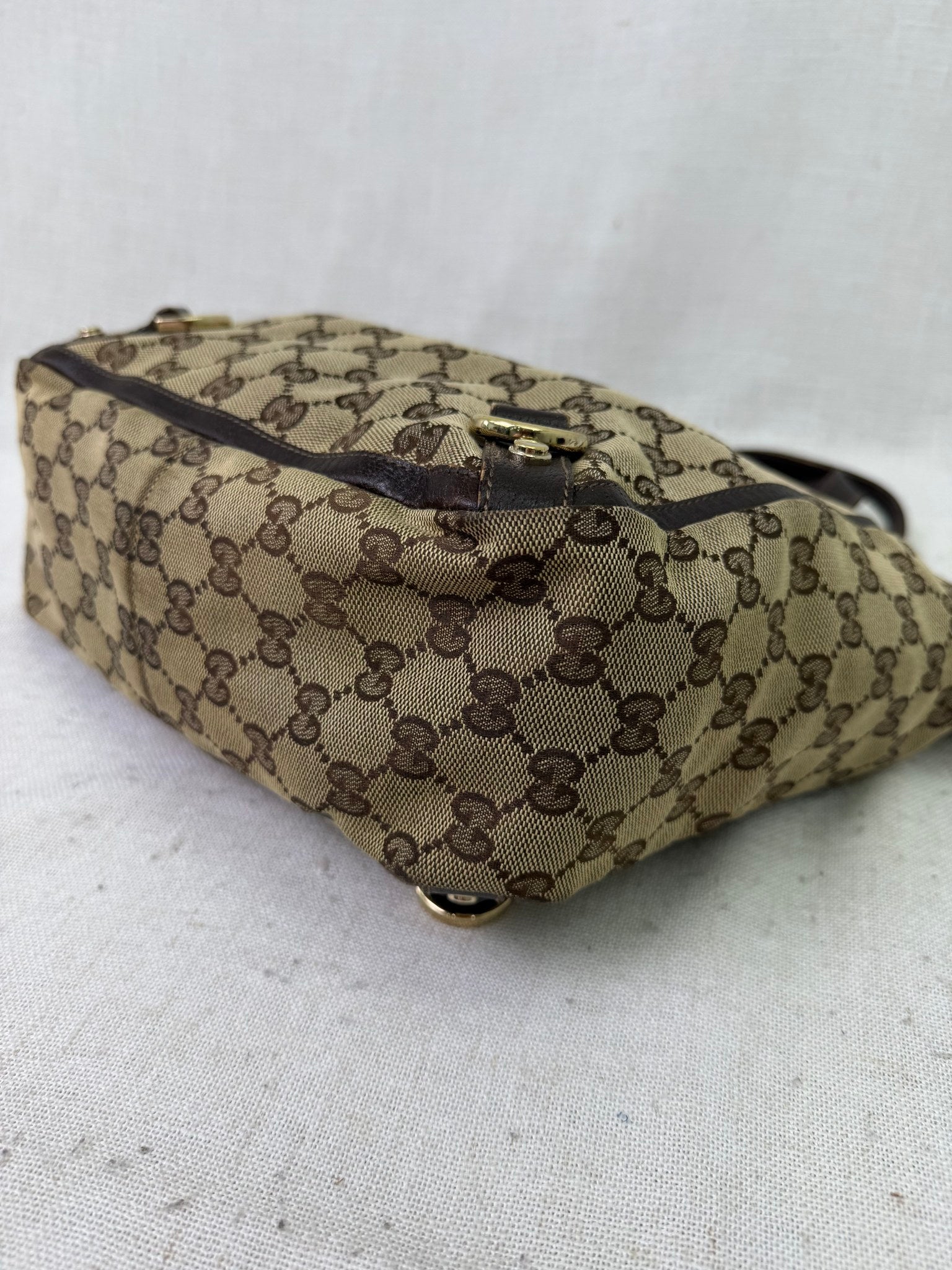 Gucci Brown GG Canvas Abbey Tote Bag