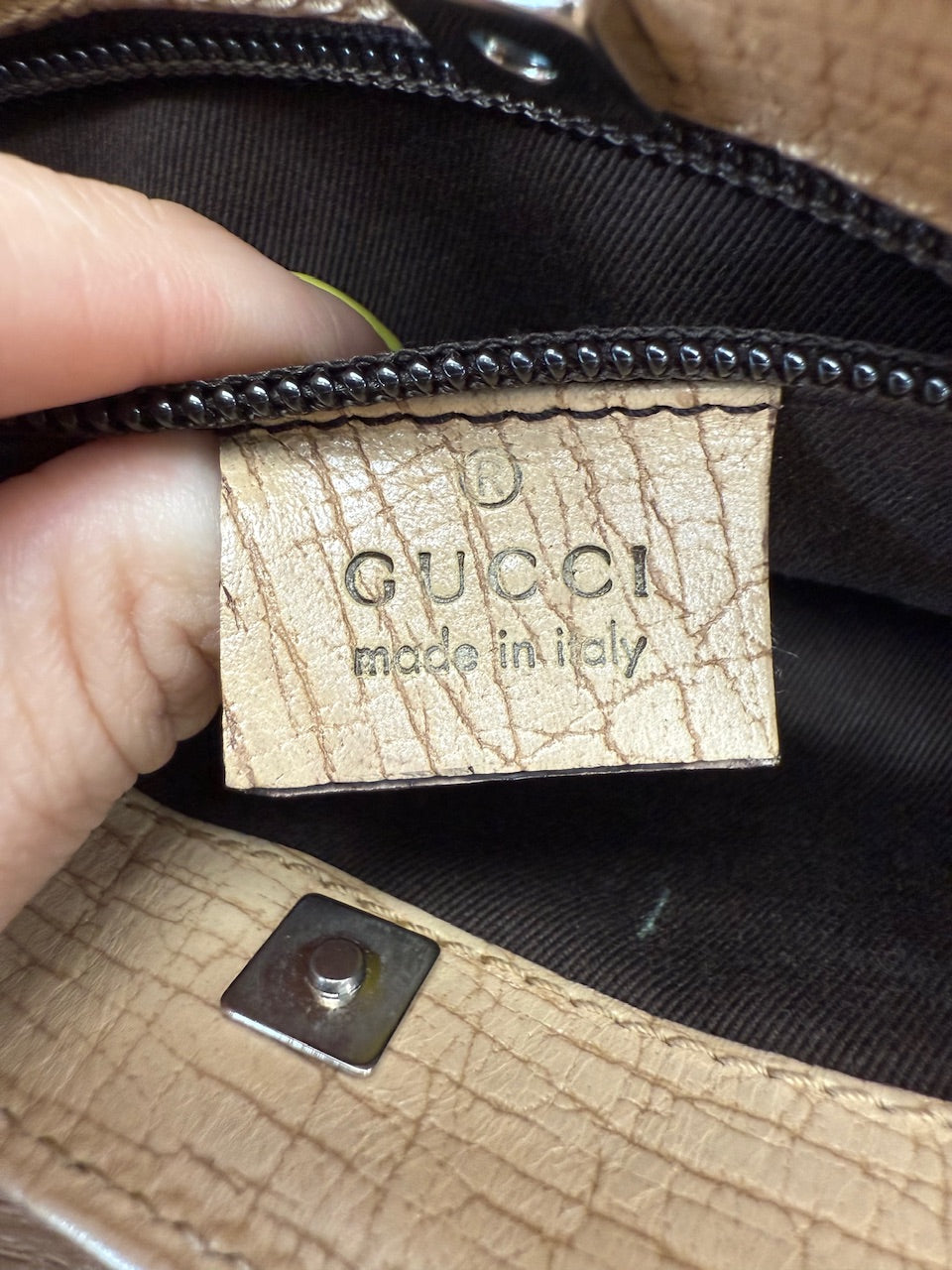 Gucci GG Brown Coated Canvas Mini Tote