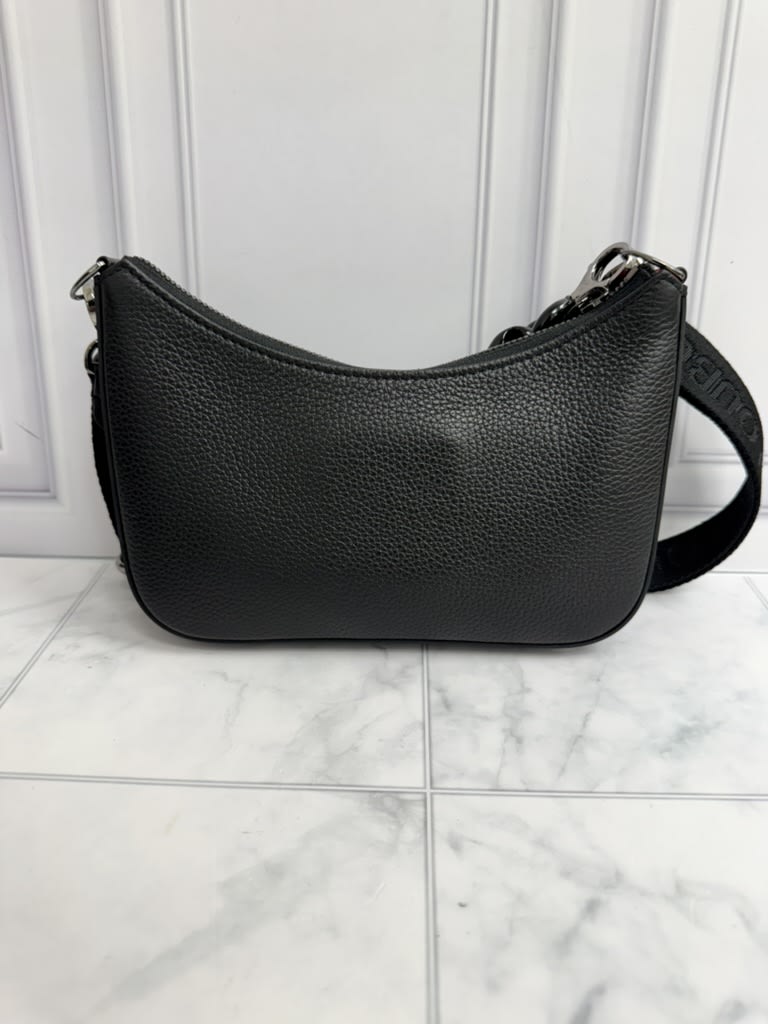 Christian Louboutin Black Grained Leather Loubila Chain Mini Shoulder Bag