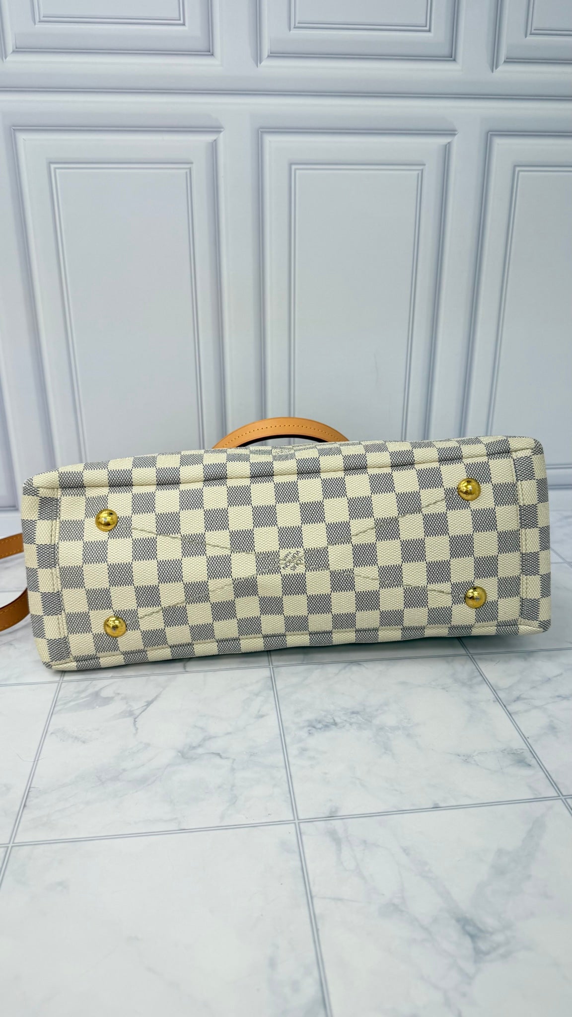 Louis Vuitton Damier Azur Lymington 2Way Handbag