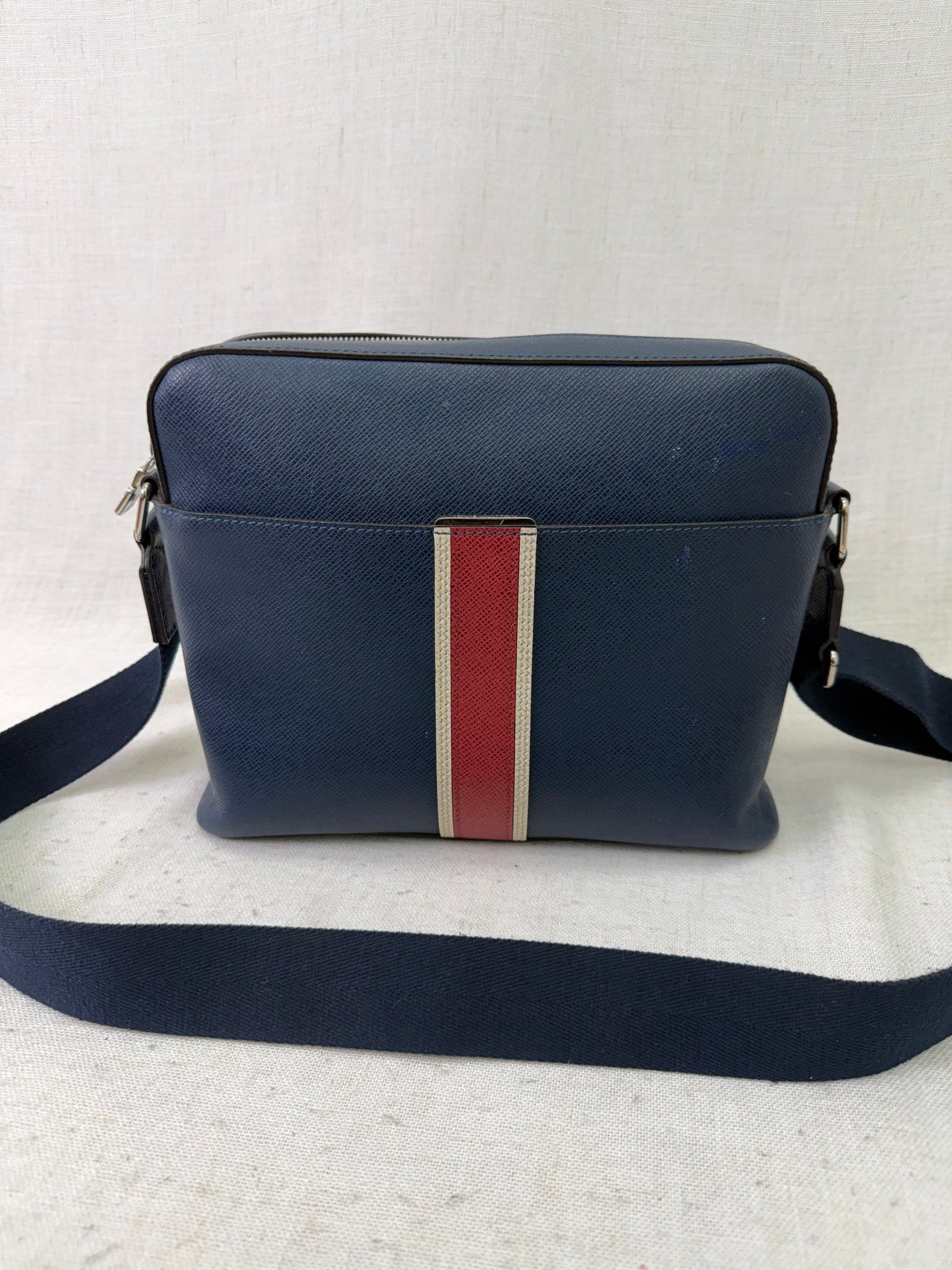 Louis Vuitton Navy Blue Anton Messenger Bag