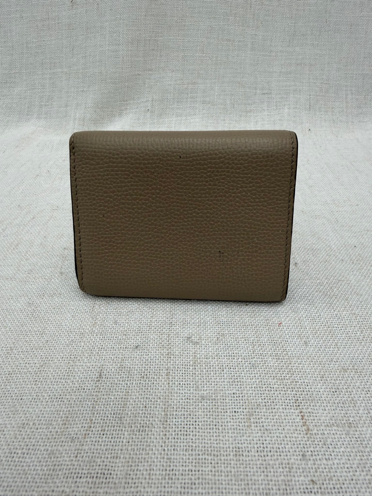 Loewe Tan Leather Compact Wallet