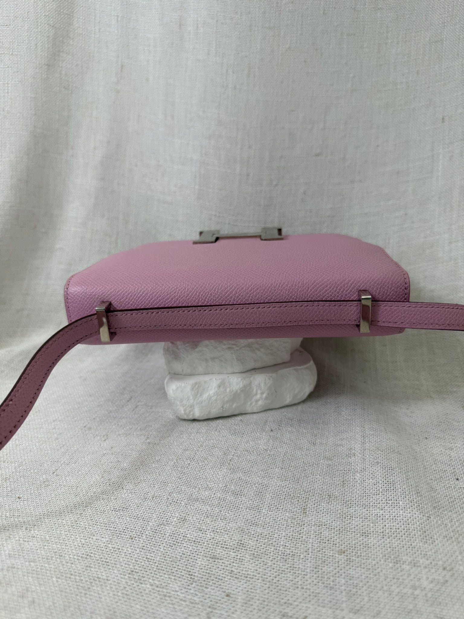 Hermes Mauve Sylvestre Epsom Leather Constance 18 Handbag