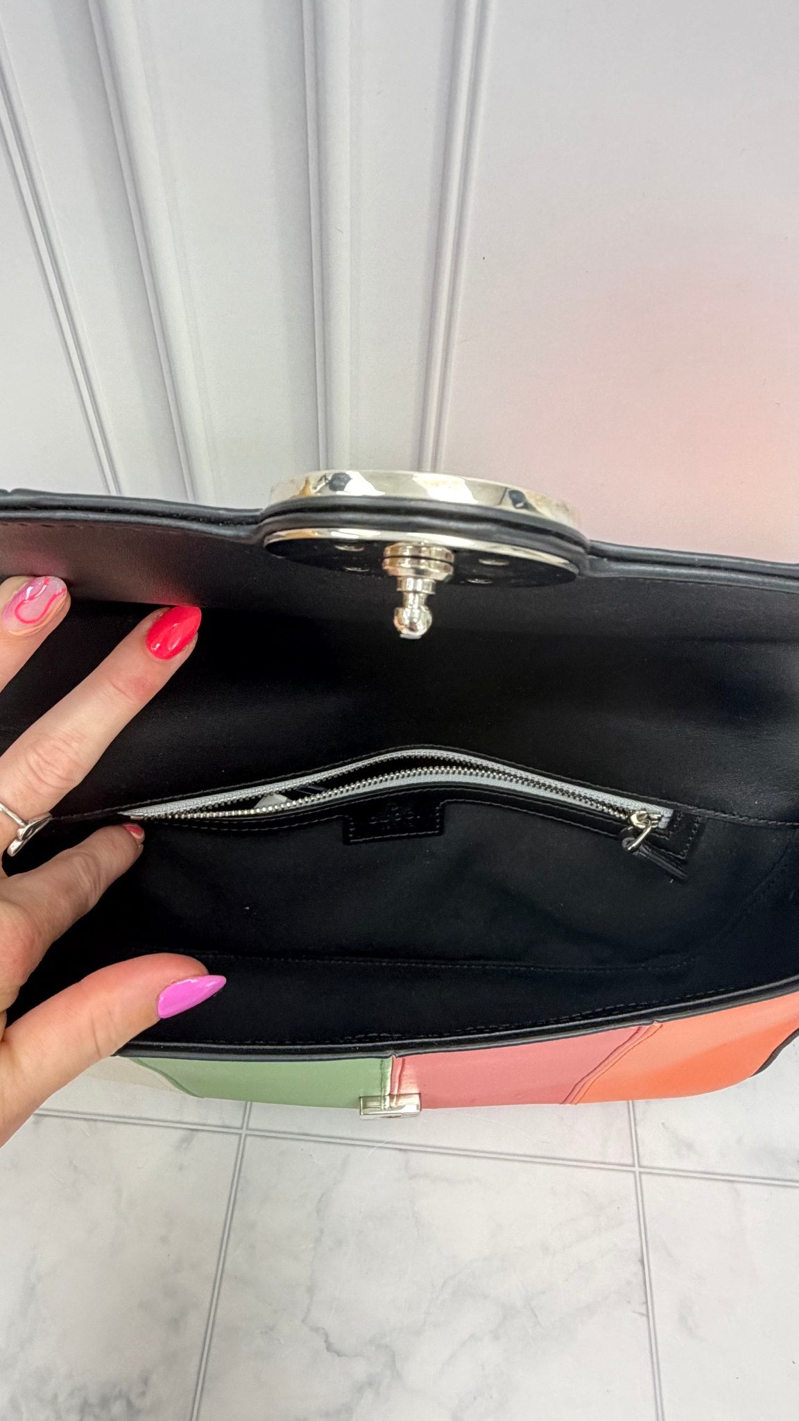 Gucci Multicolored Leather Petite GG Small Shoulder Bag
