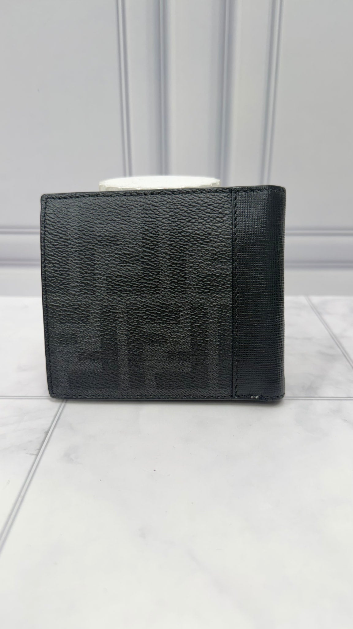 Fendi Black Zucca Coated Canvas Bifold
