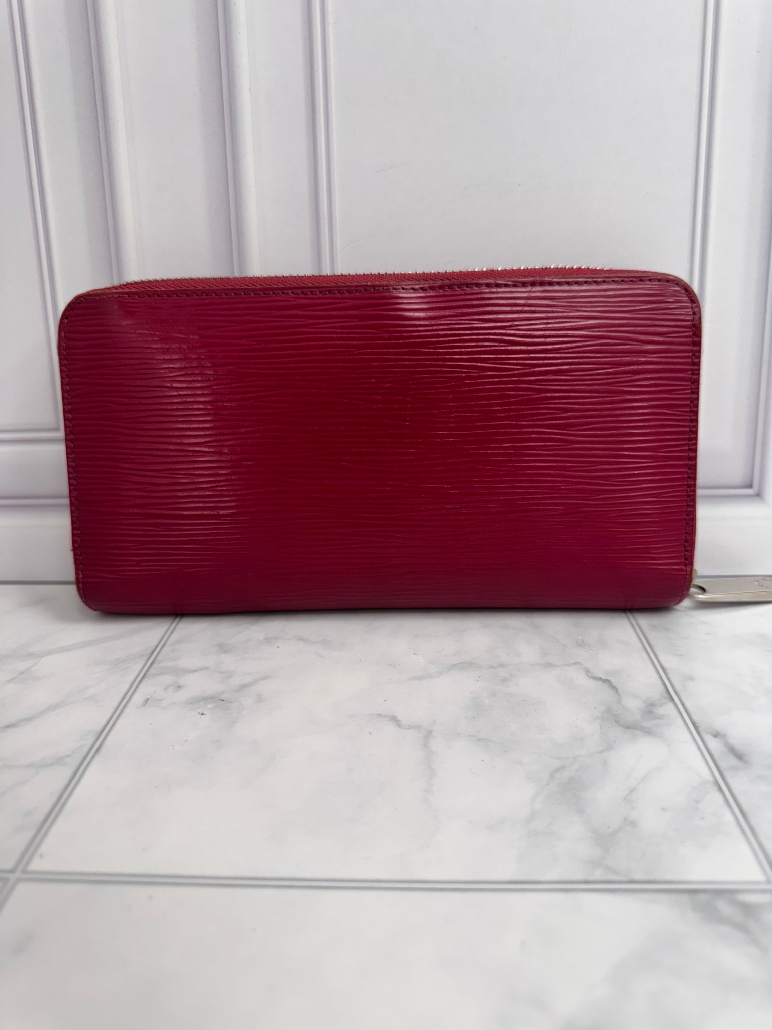 Louis Vuitton Fuchsia Epi Leather Long Zippy Wallet