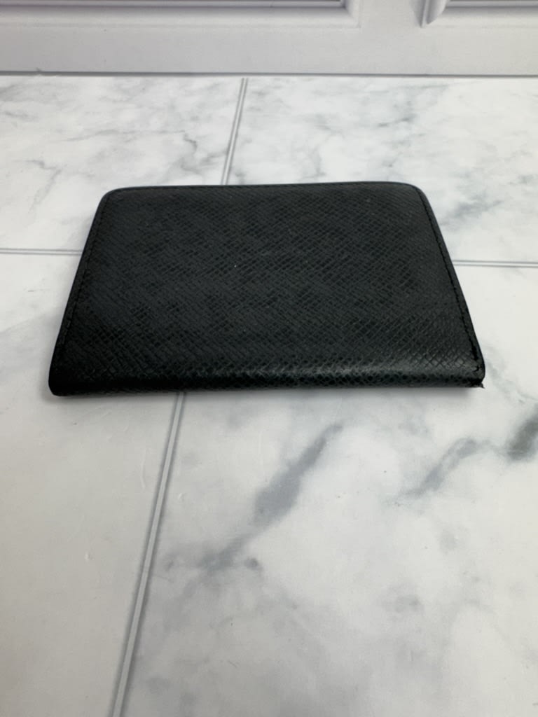 Louis Vuitton Black Taiga Leather Card Case