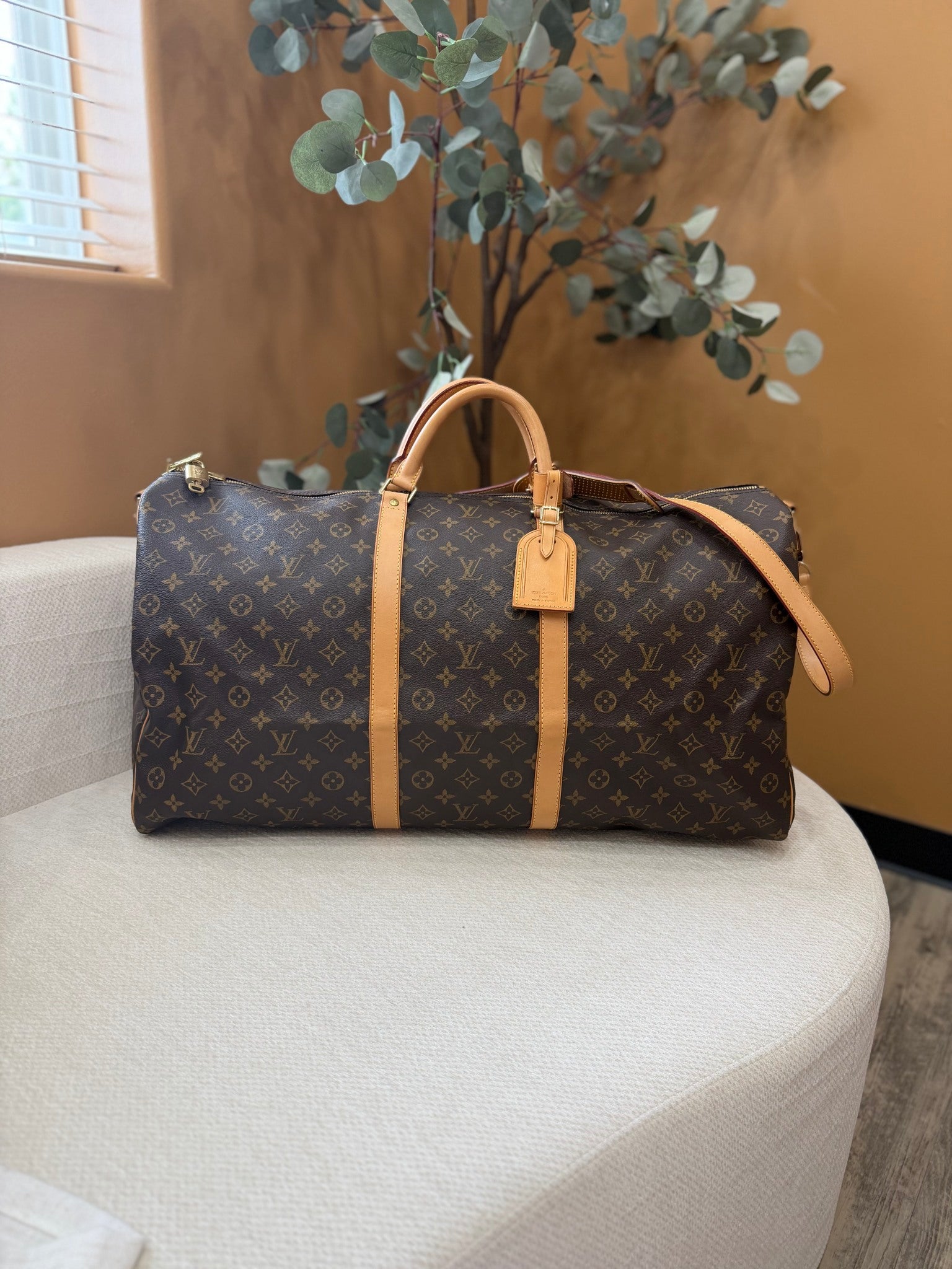 Louis Vuitton Monogram Keepall 60 Bandouliere Bag