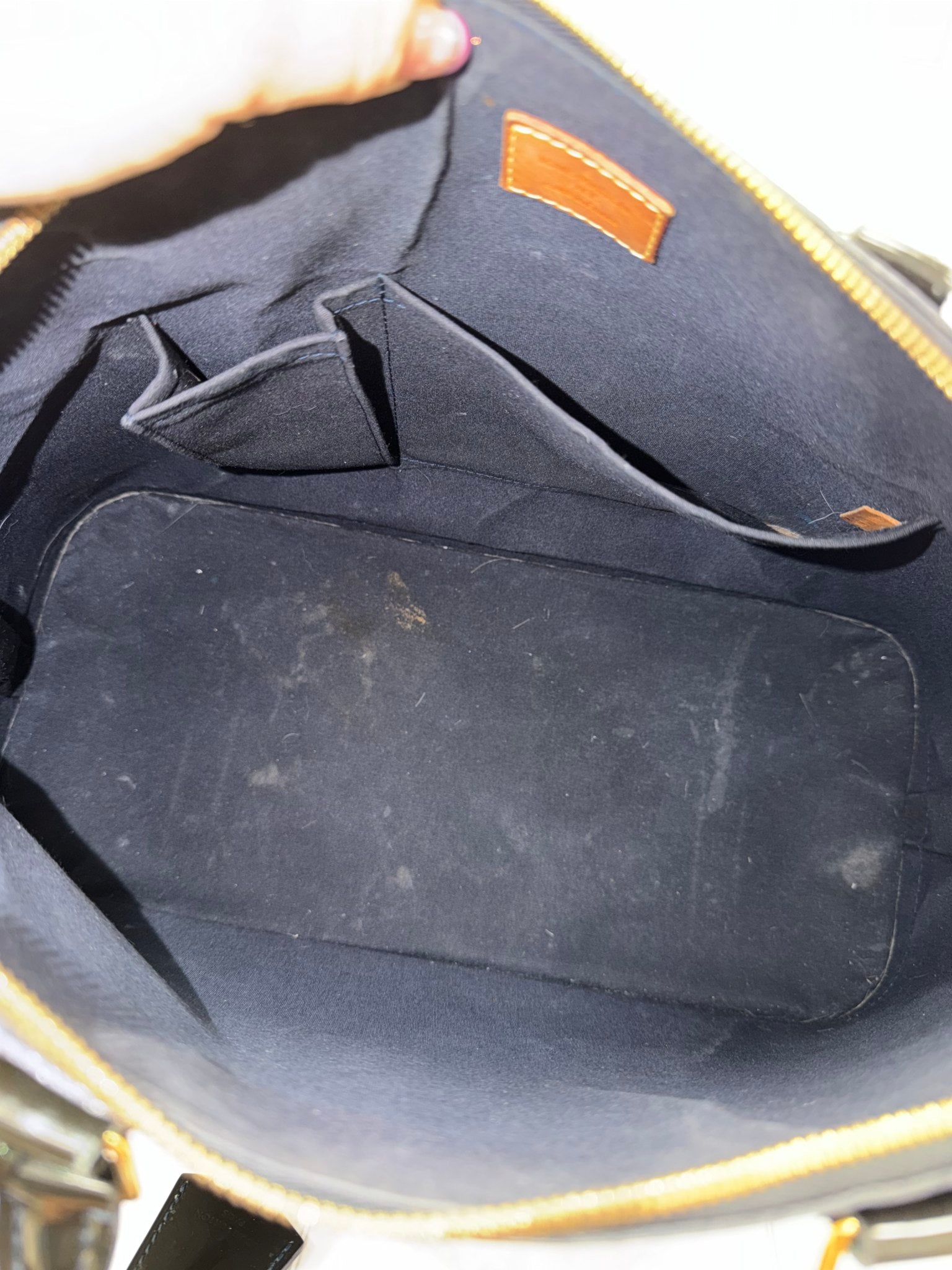 Louis Vuitton Midnight Blue Infini Vernis Alma GM Handbag