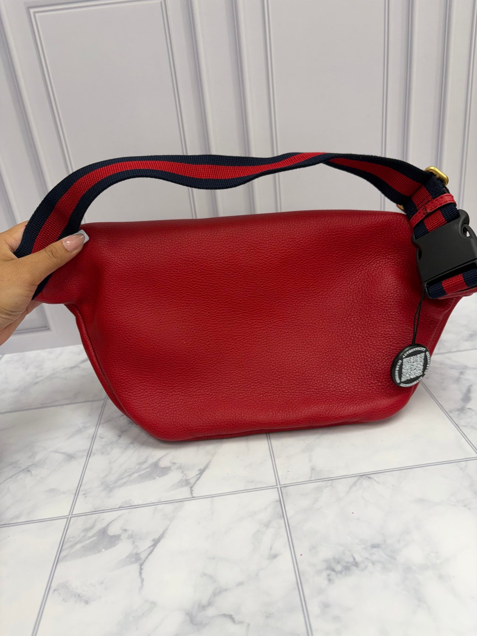 Gucci Red Leather Belt Bag