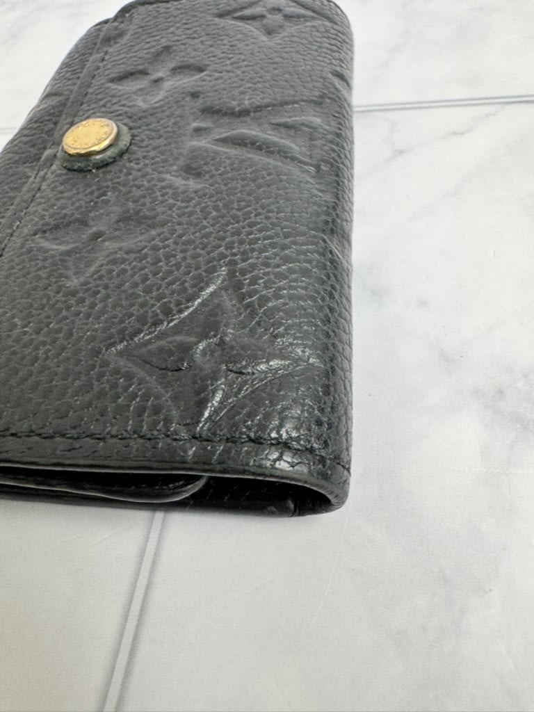 Louis Vuitton Black Empreinte Monogram 6 Ring Key Case