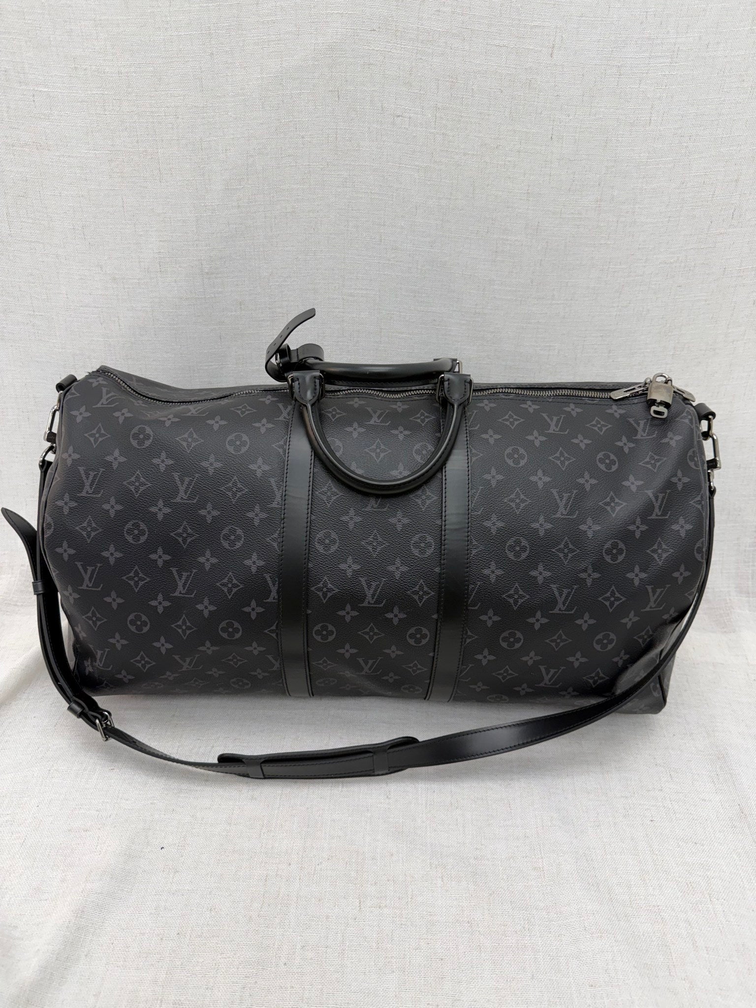 Louis Vuitton Monogram Eclipse Keepall 55 Bandouliere