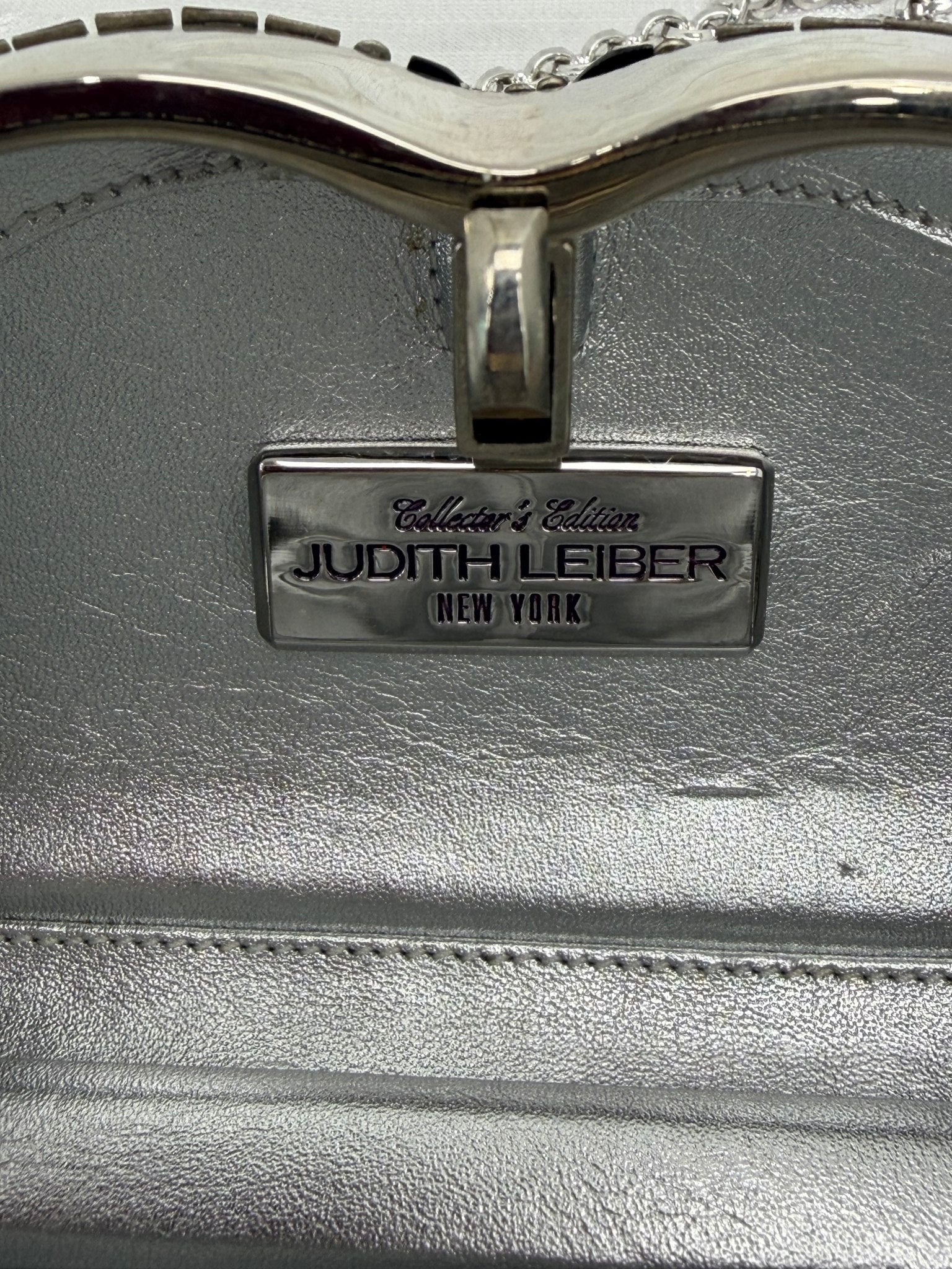 Judith Leiber Collector’s Edition Swarovski Crystal Mask Minaudiere Clutch with Chain