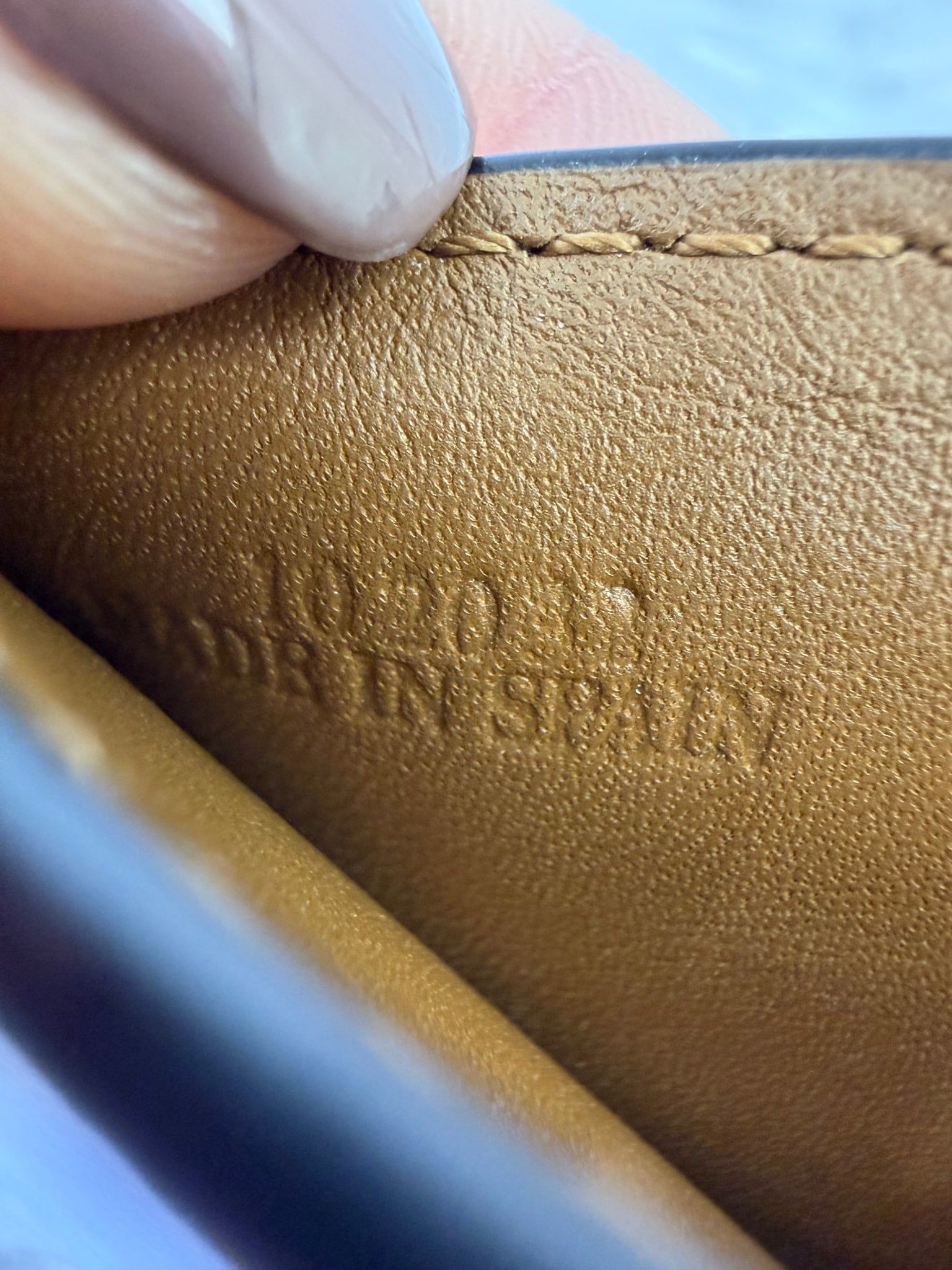 Loewe Brown Leather Anagram Trifold Wallet