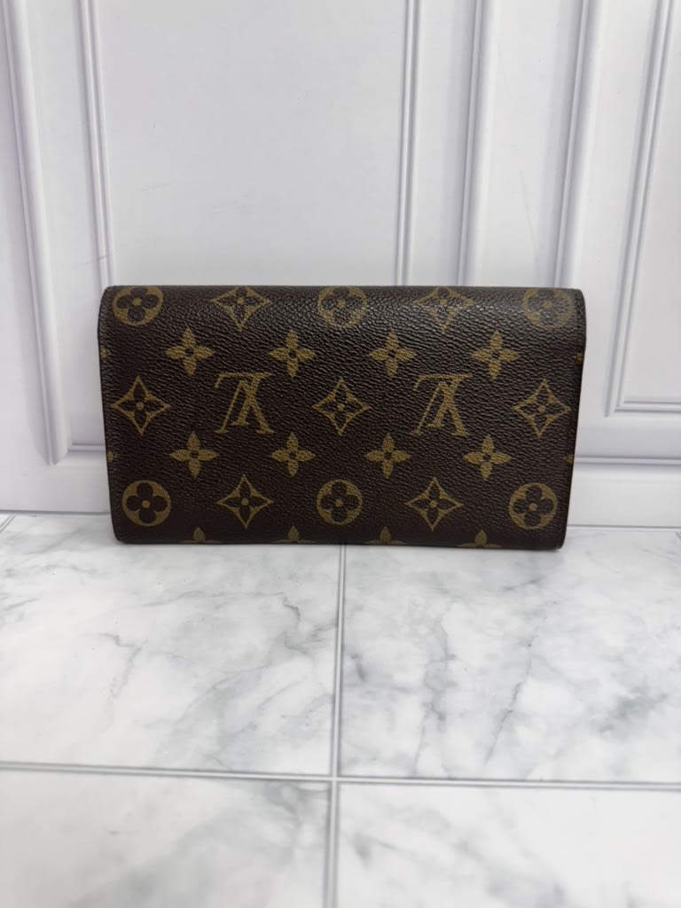 Louis Vuitton Monogram Sarah Long Wallet