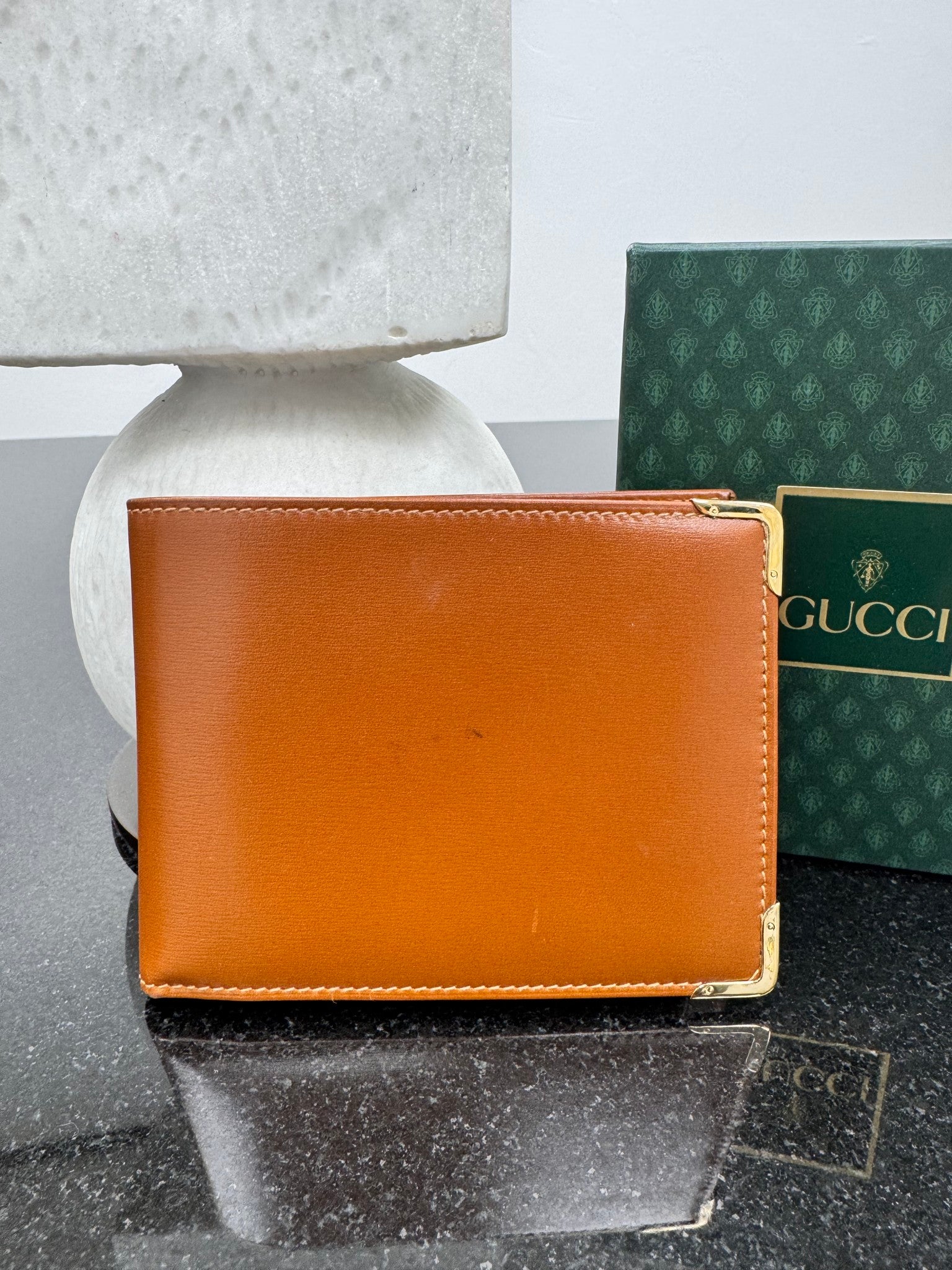 Gucci Brown Leather Bifold Wallet