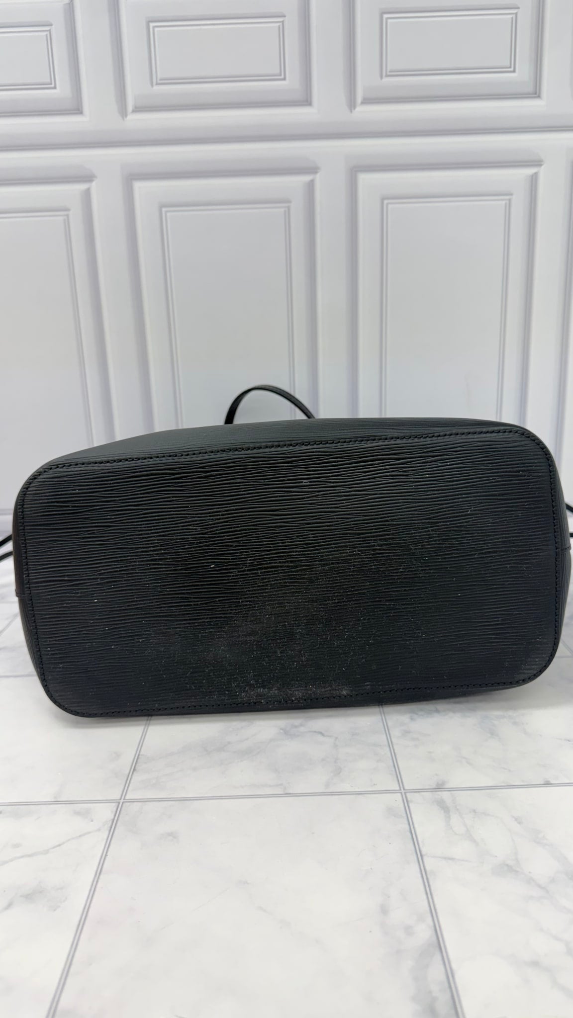 Louis Vuitton Black Epi Leather Neverfull MM Tote Bag