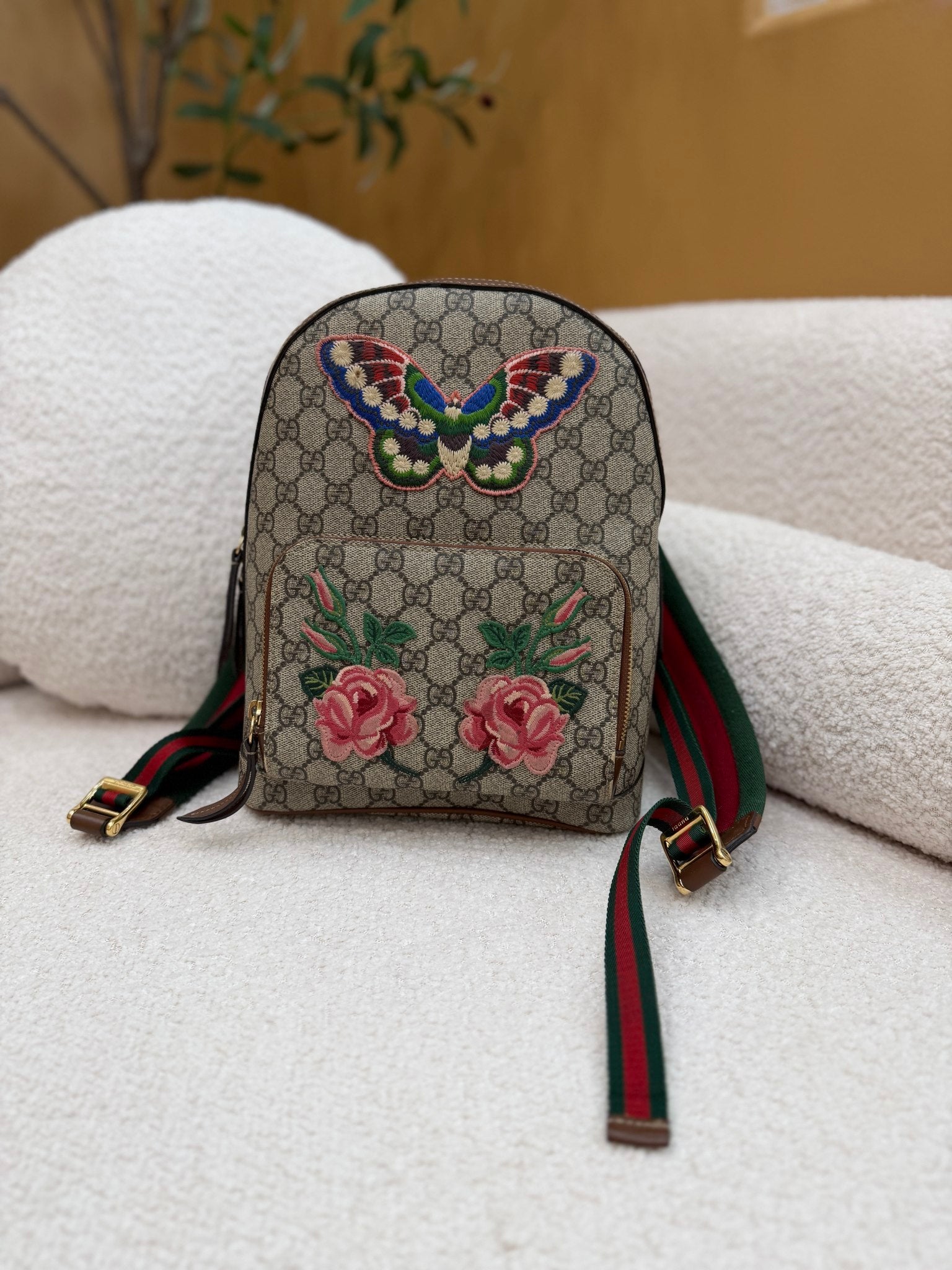 Gucci GG Supreme Butterfly Japan Exclusive Mini Backpack