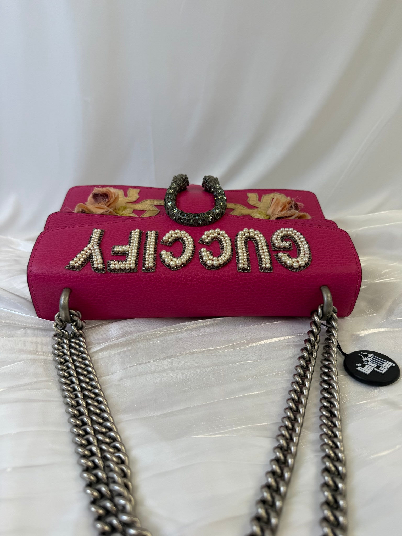 Gucci Pink Leather Guccify Dionysus