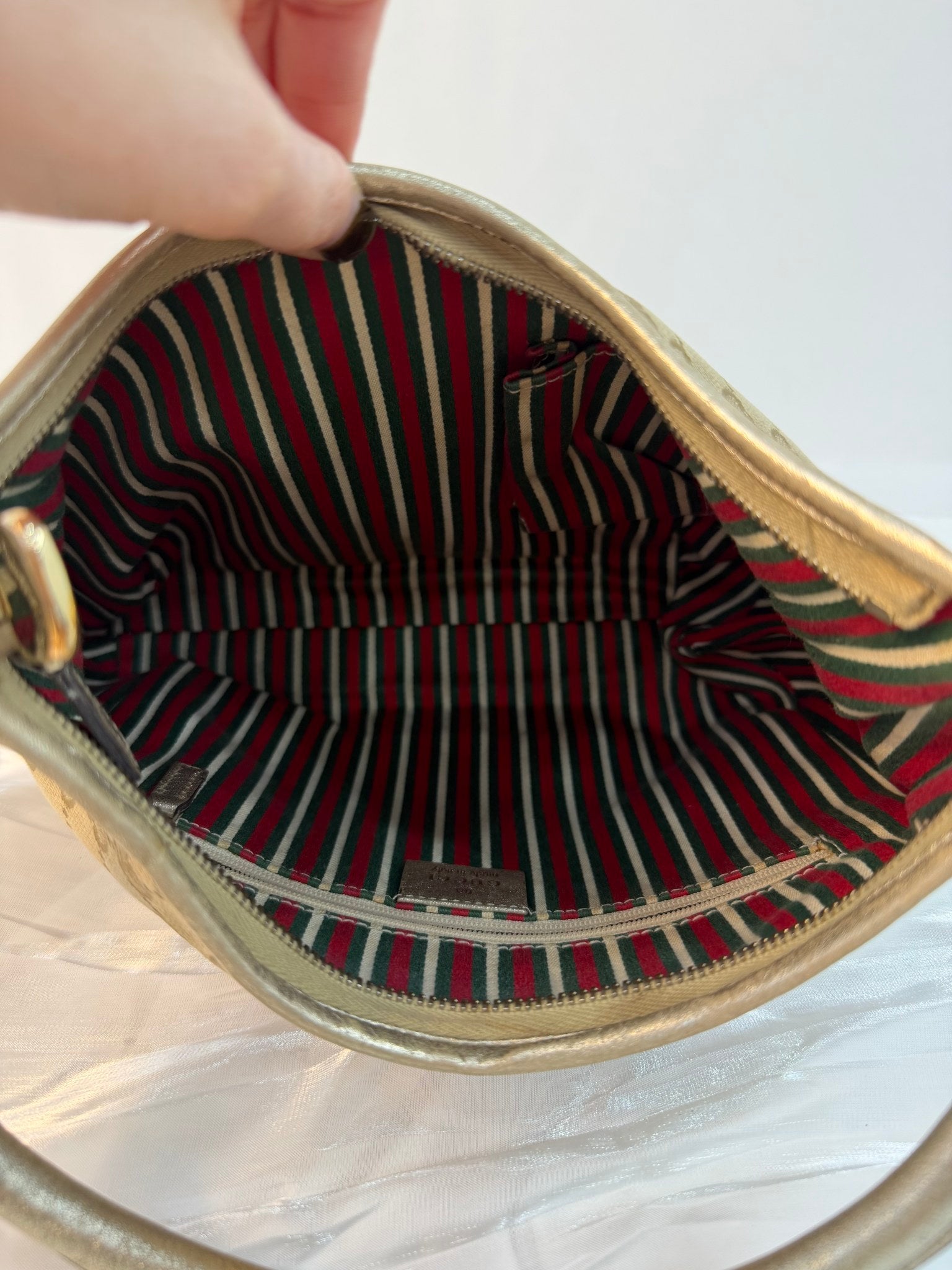 Gucci Brown Canvas Abbey Hobo Bag