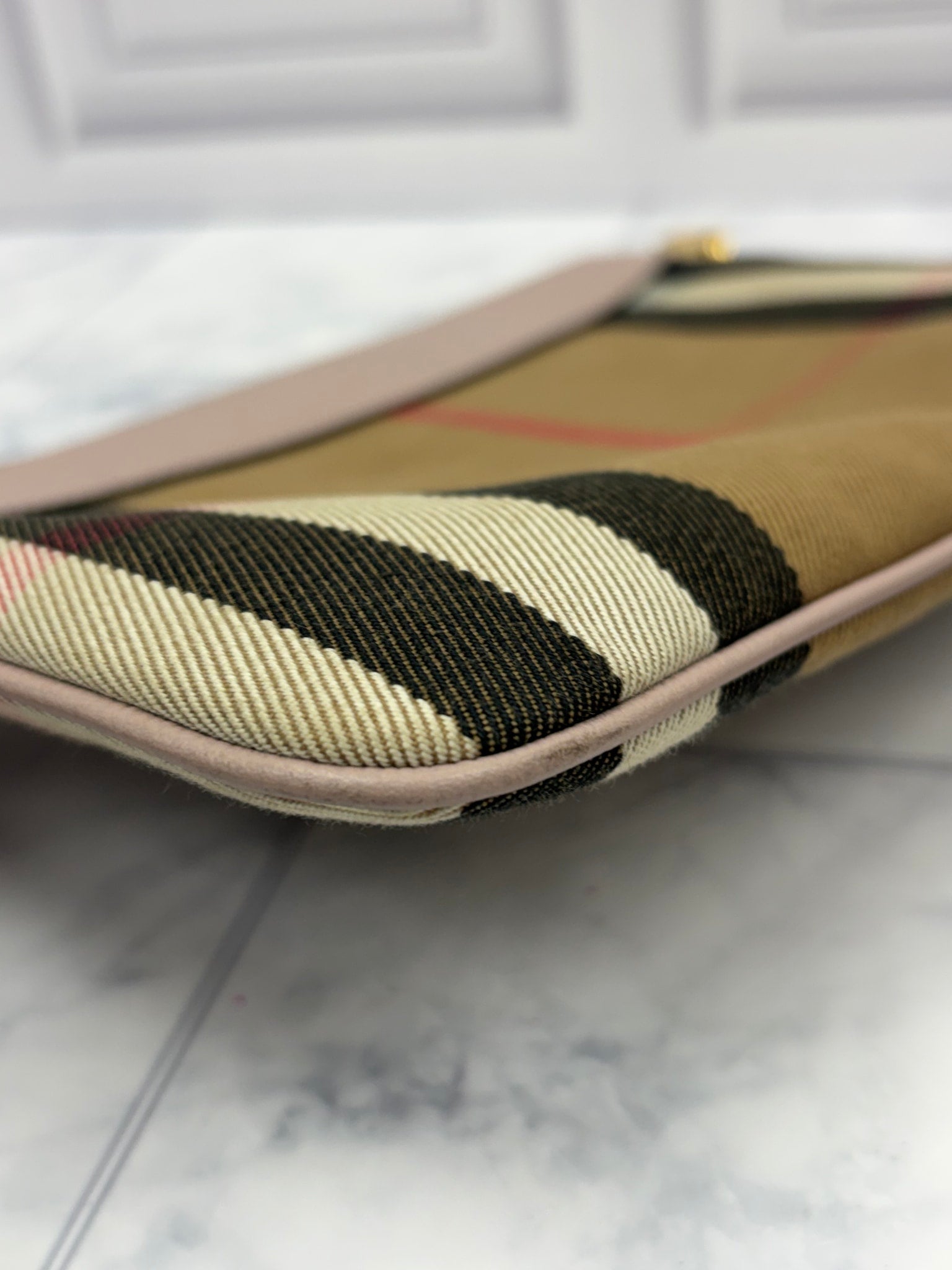 Burberry Canvas & Leather House Check Derby Peyton Crossbody Bag