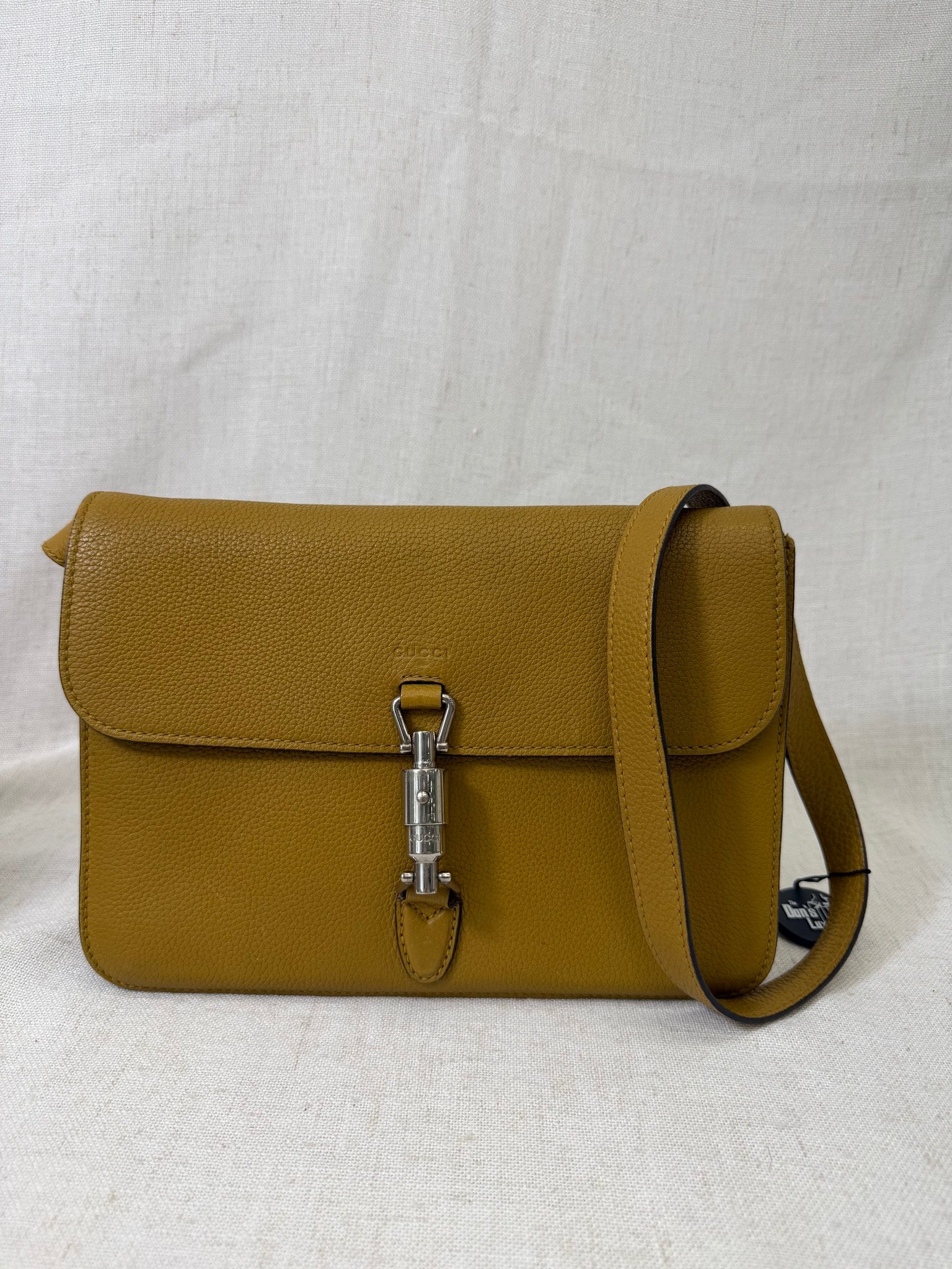 Gucci Mustard Yellow Leather Soft Jackie Crossbody Bag