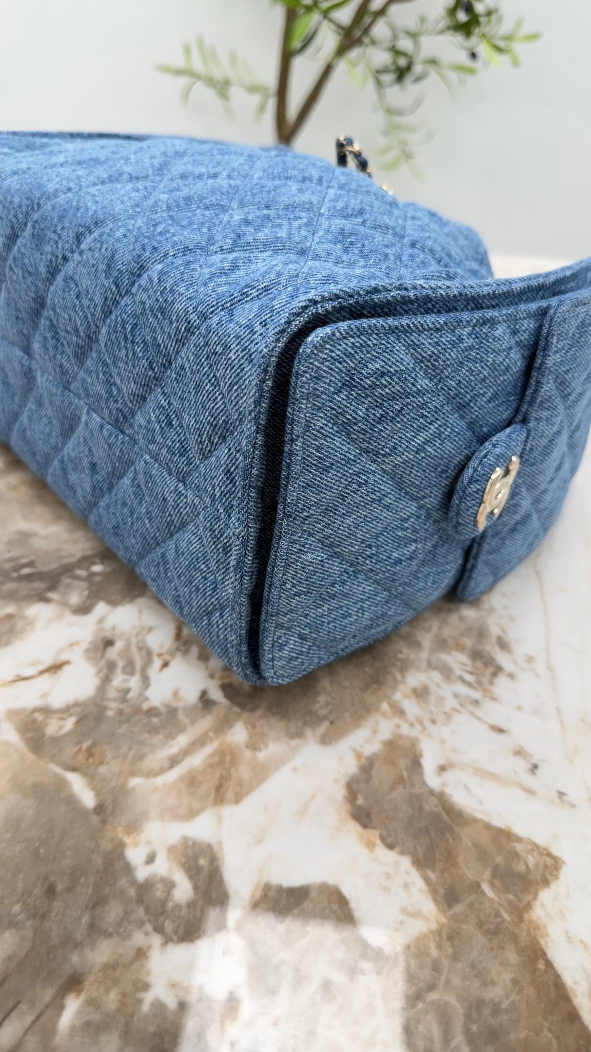 BRAND NEW- Chanel Denim Small Chanel 25 Small Shoulder Bag