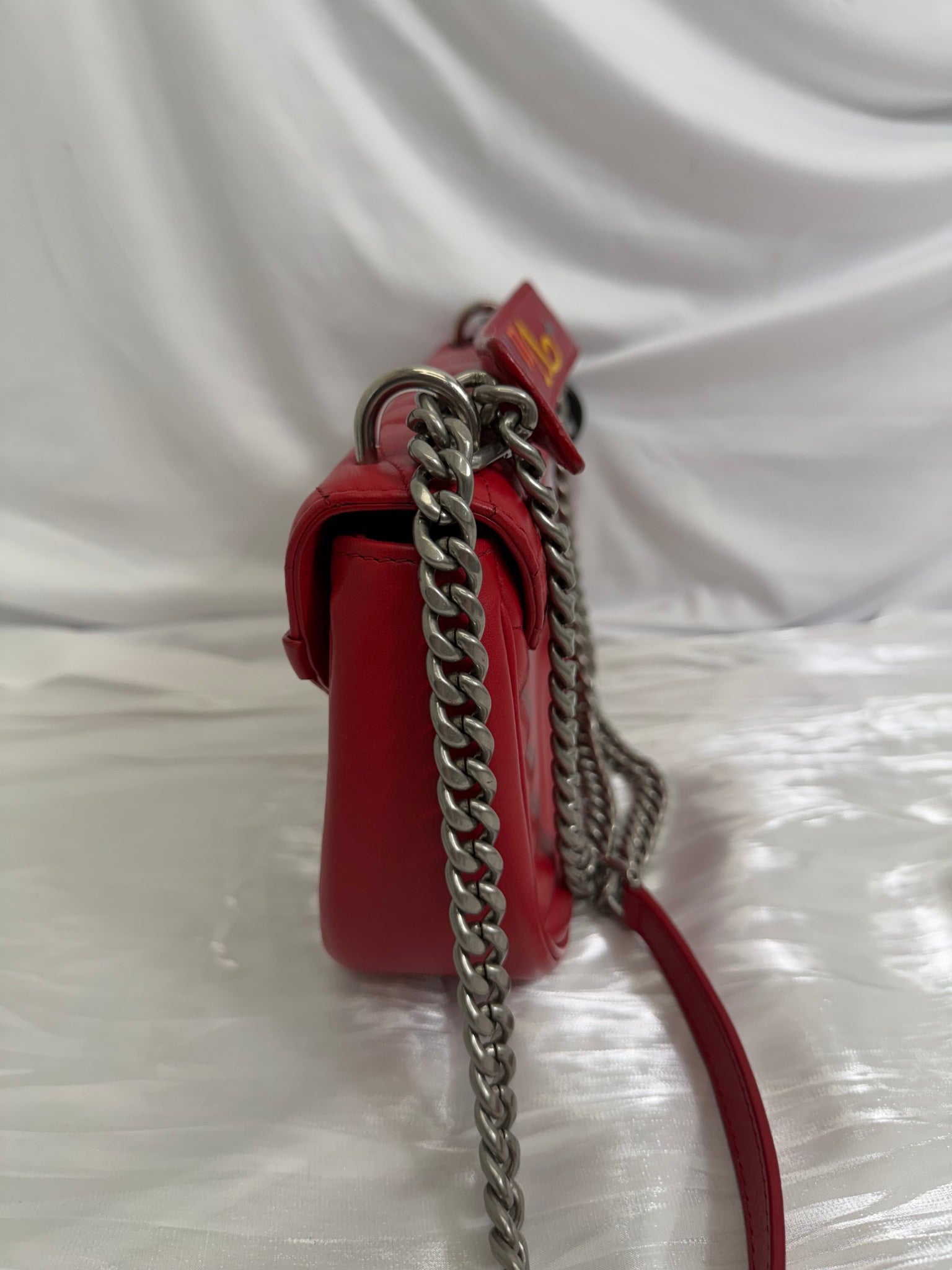 Louis Vuitton Red Quilted Leather New Wave MM