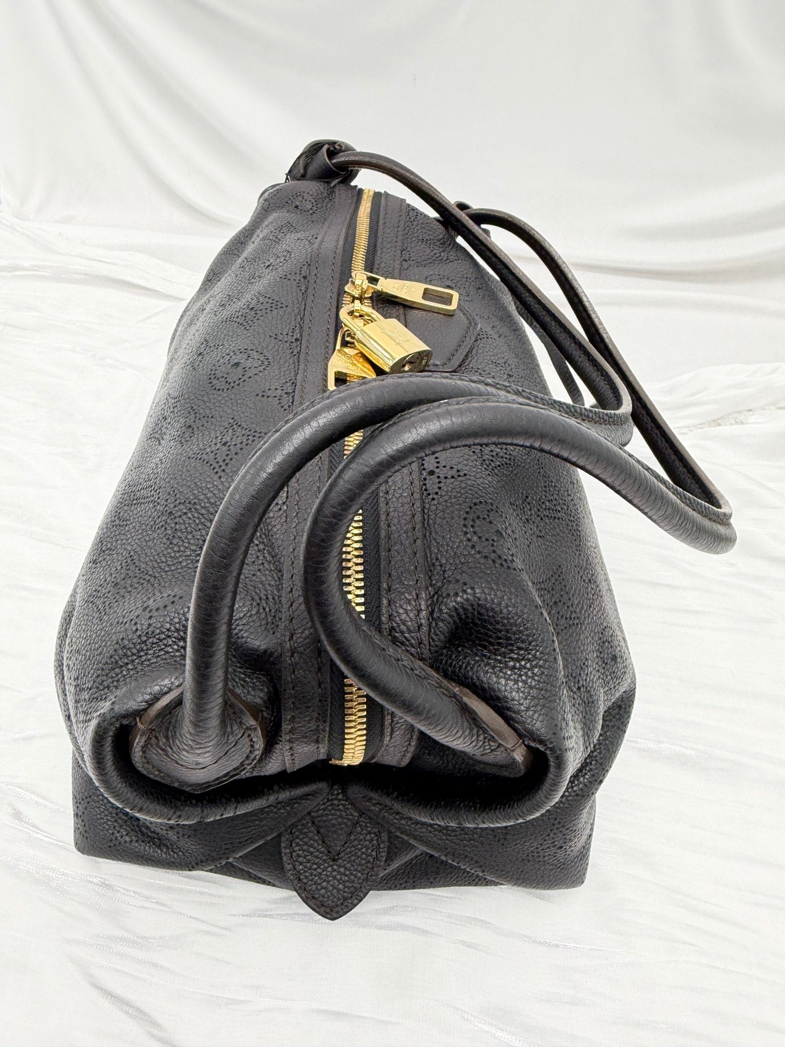 Louis Vuitton Black Mahina Galatea Handbag