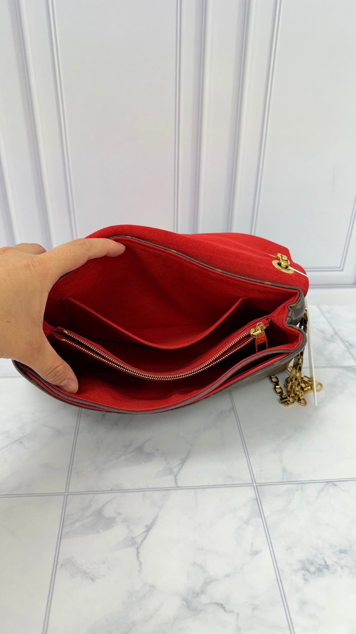 Louis Vuitton Monogram Pallas Chain Bag