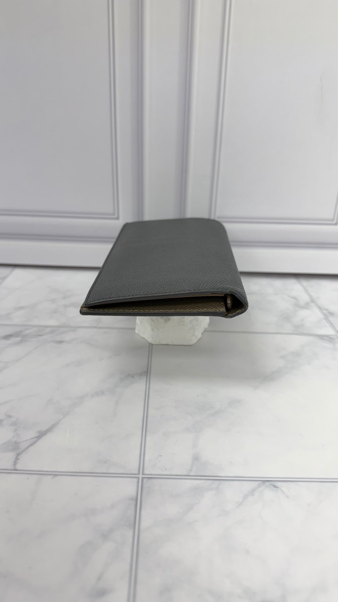 Givenchy Grey Leather Long Bifold Wallet