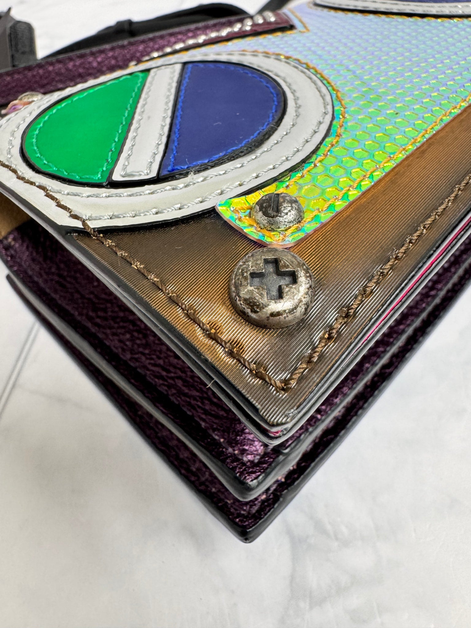 MCM Multicolor Roboter Series Crossbody Bag