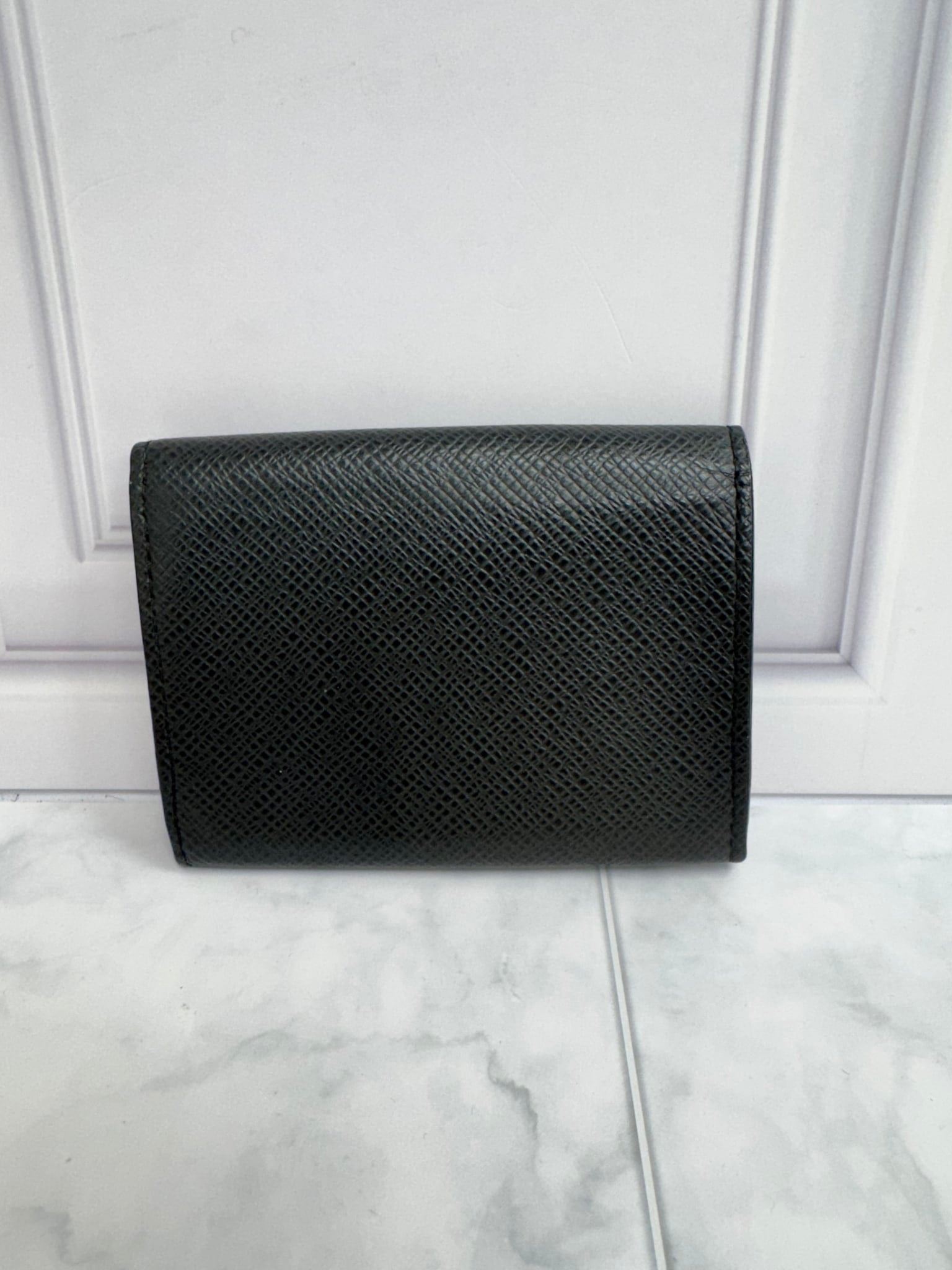 Louis Vuitton Black Taiga Leather Card Case